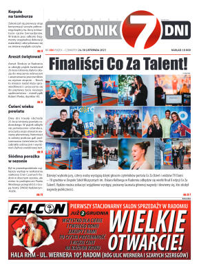 Tygodnik "7 Dni" nr 886 z dn. 24.11.2023 r. - strona 1