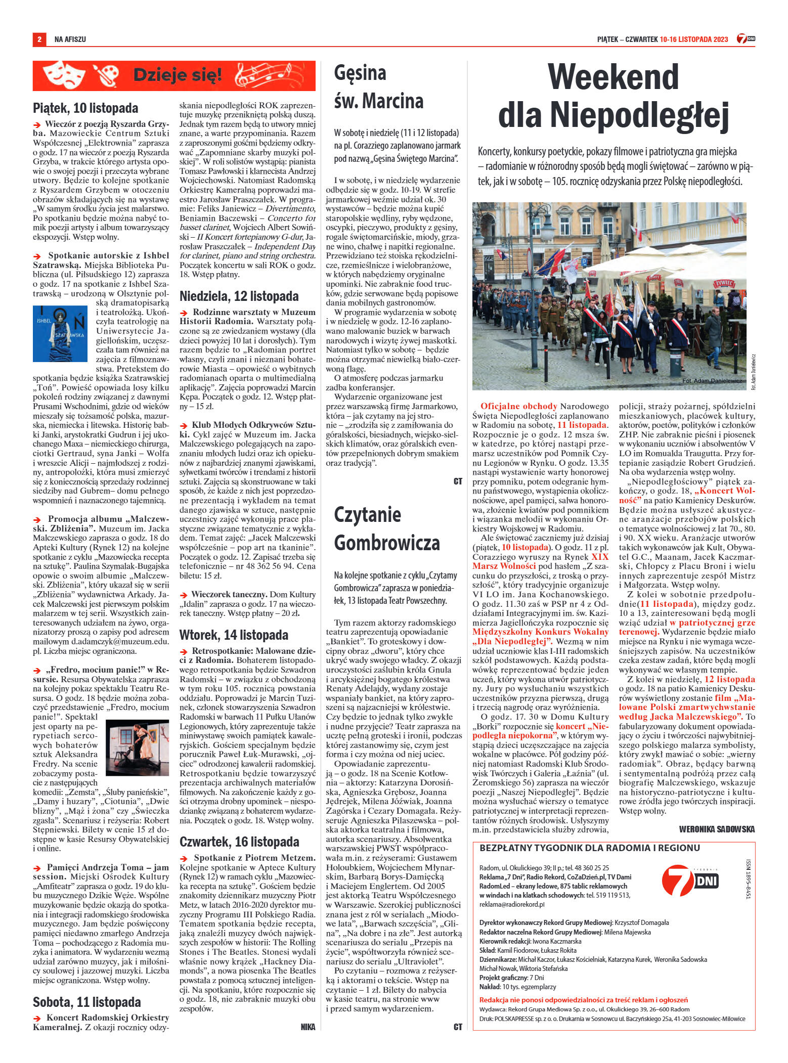 Tygodnik "7 Dni" nr 884 z dn. 10.11.2023 r. - strona 2