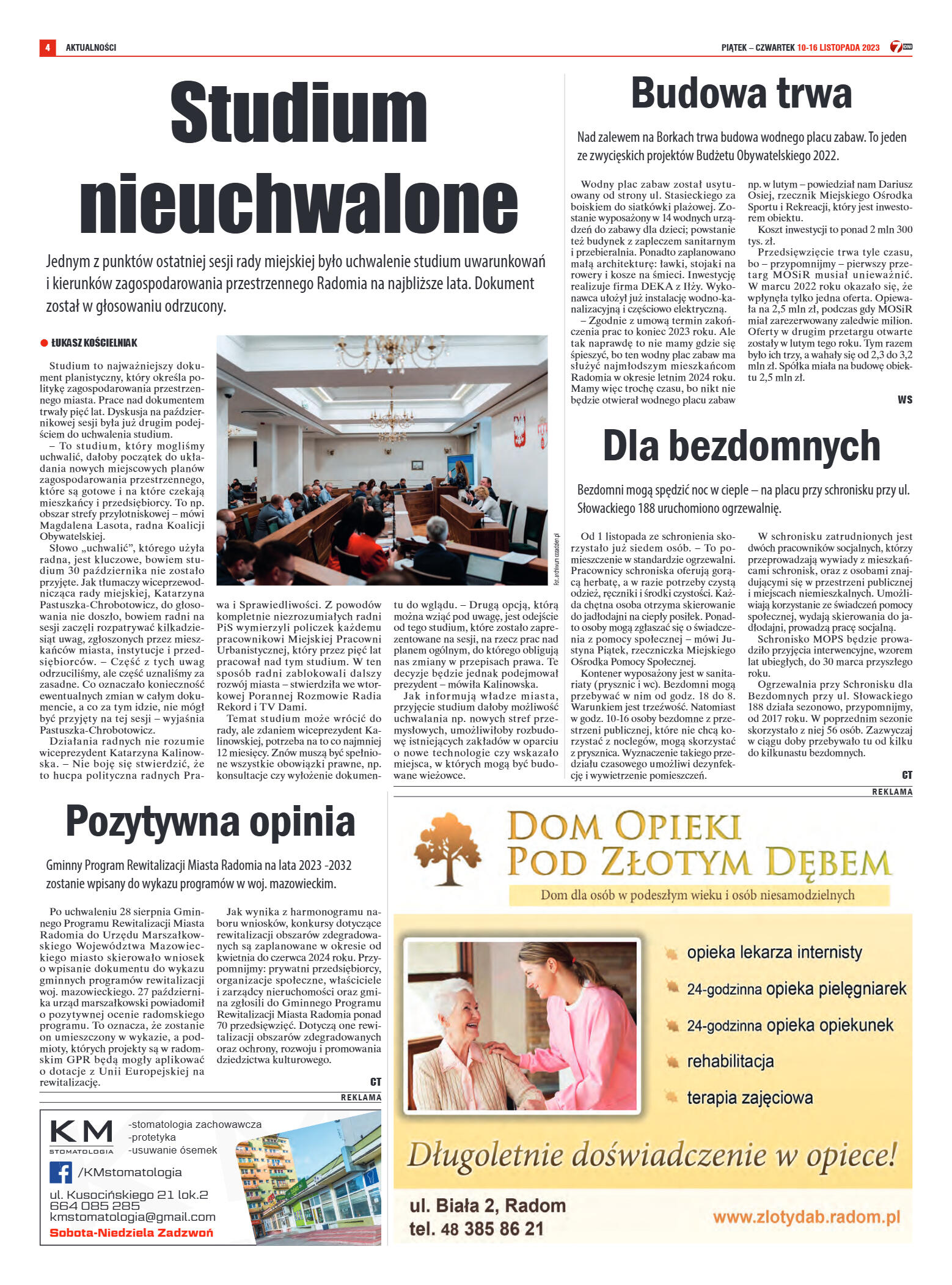 Tygodnik "7 Dni" nr 884 z dn. 10.11.2023 r. - strona 4