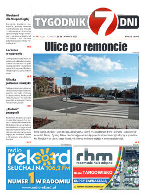 Tygodnik "7 Dni" nr 884 z dn. 10.11.2023 r. - strona 1