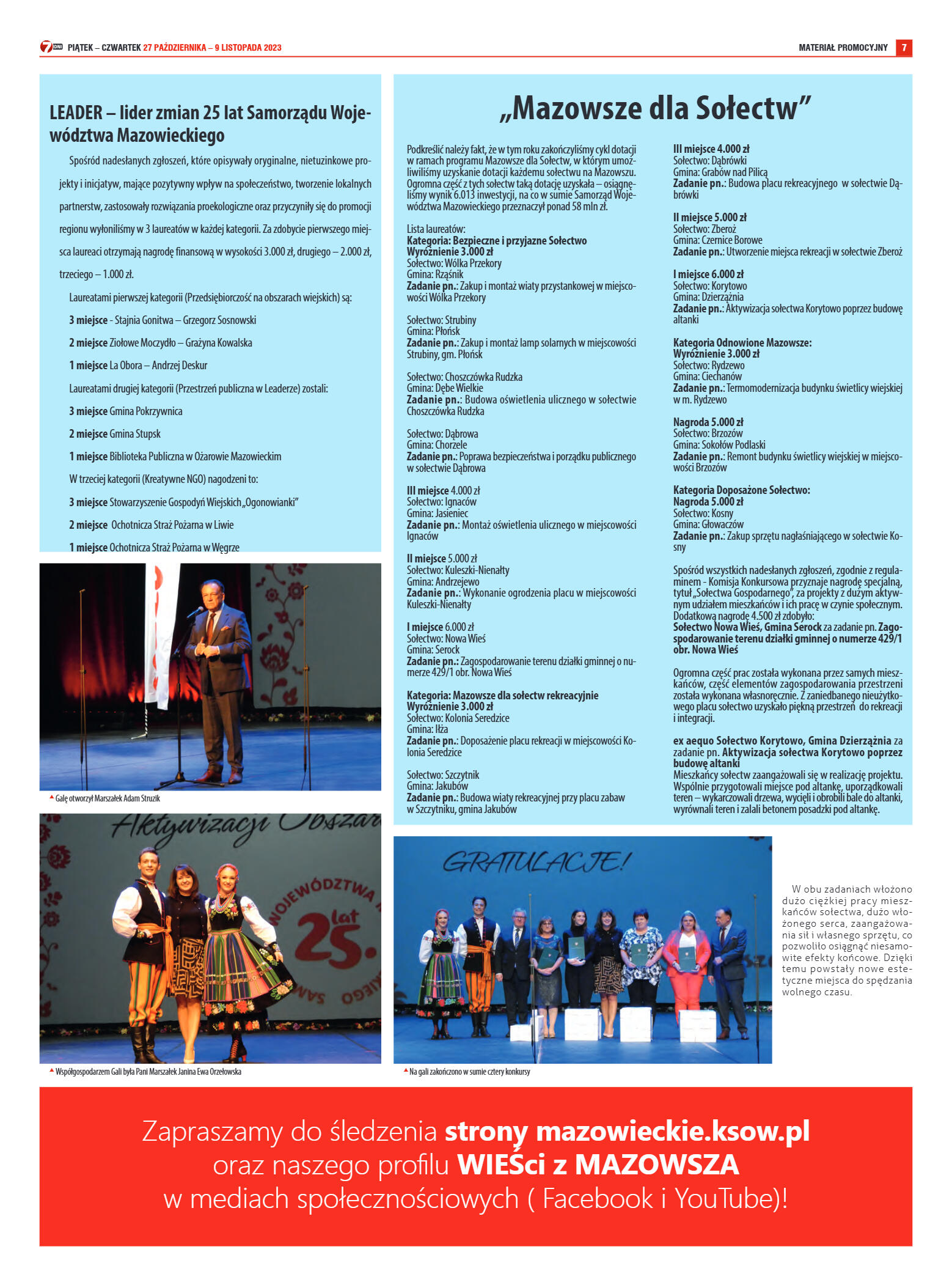 Tygodnik "7 Dni" nr 883 z dn. 27.10.2023 r. - strona 15