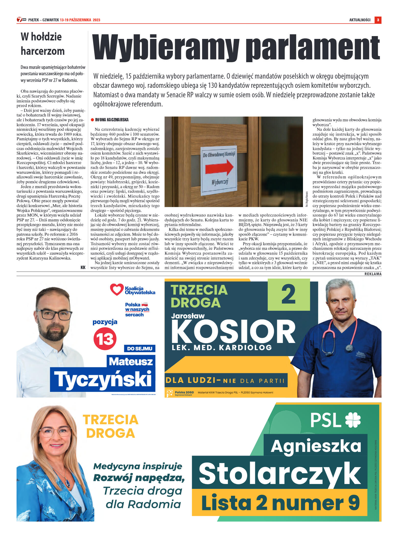 Tygodnik "7 Dni" nr 881 z dn. 13.10.2023 r. - strona 3