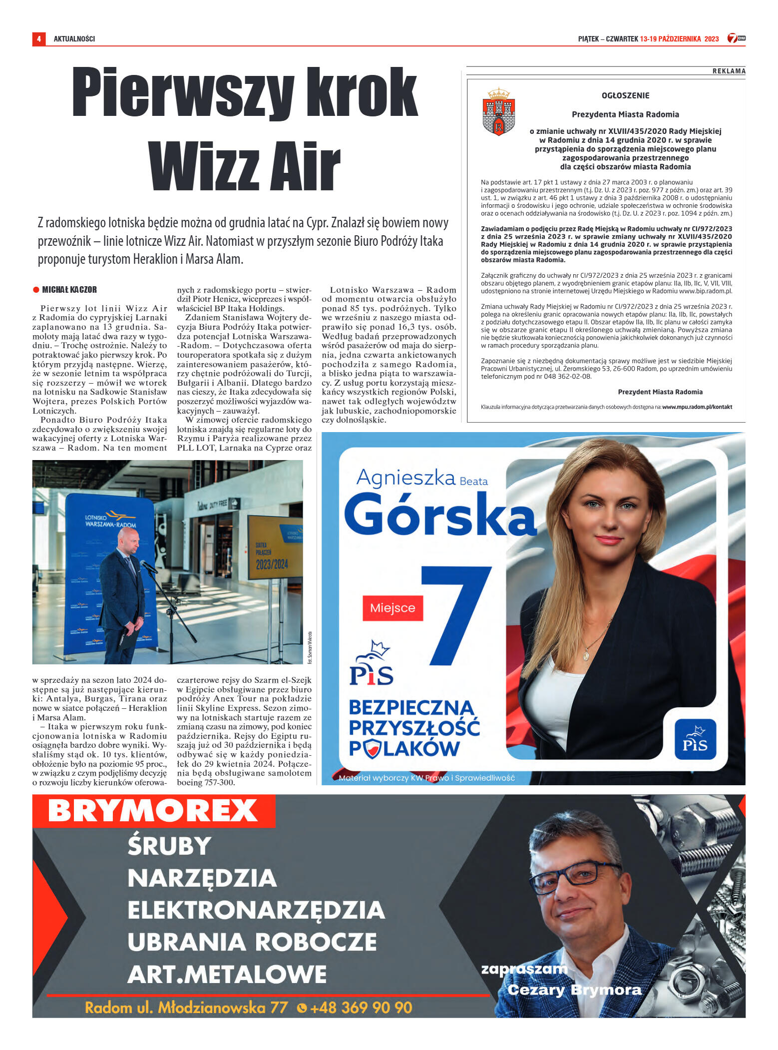 Tygodnik "7 Dni" nr 881 z dn. 13.10.2023 r. - strona 4