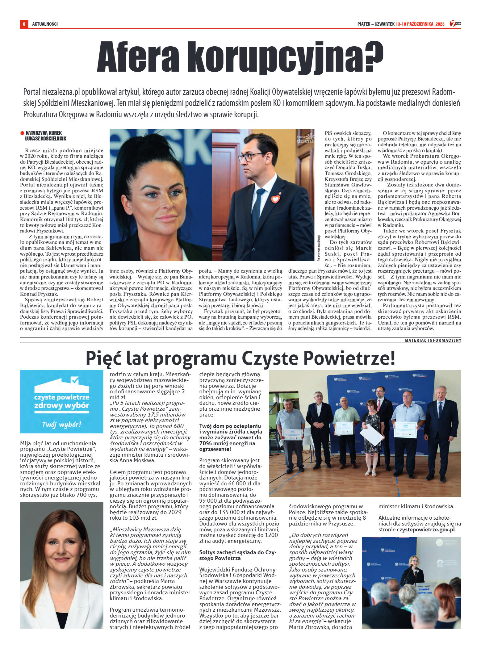 Tygodnik "7 Dni" nr 881 z dn. 13.10.2023 r. - strona 6