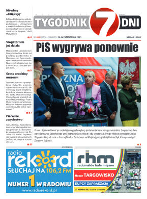 Tygodnik "7 Dni" nr 882 z dn. 20.10.2023 r. - strona 1