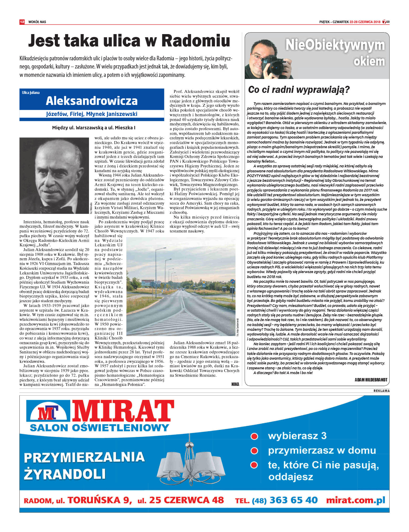 Tygodnik "7 Dni" nr 640 z dn. 22.06.2018 - strona 12