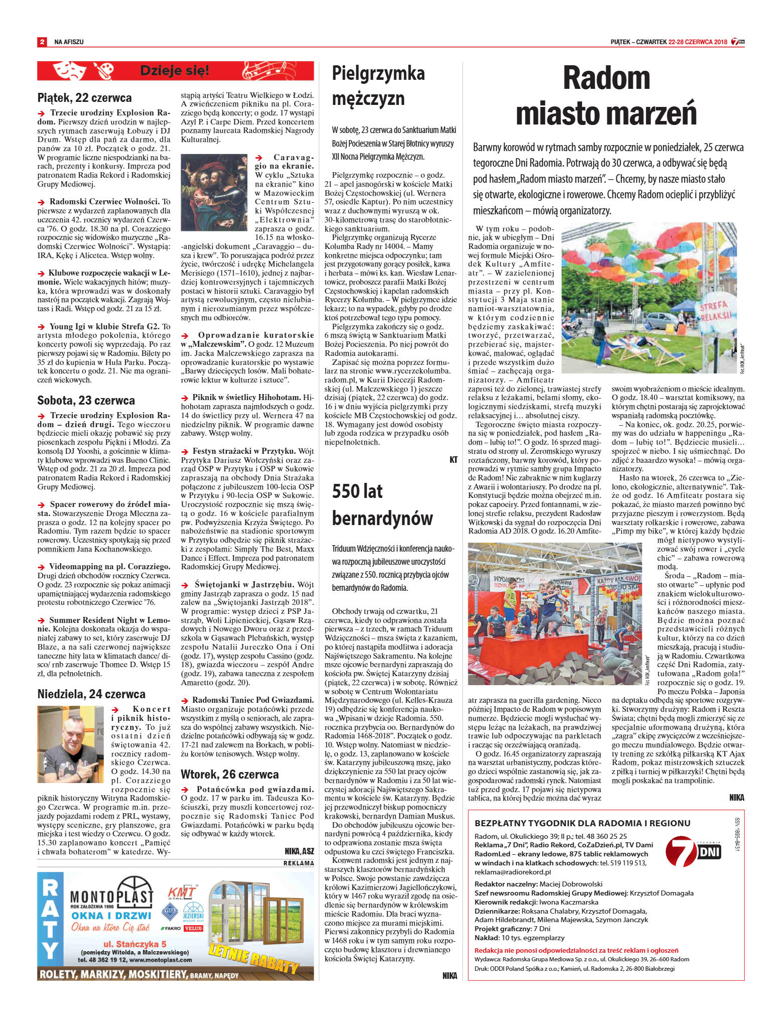 Tygodnik "7 Dni" nr 640 z dn. 22.06.2018 - strona 2