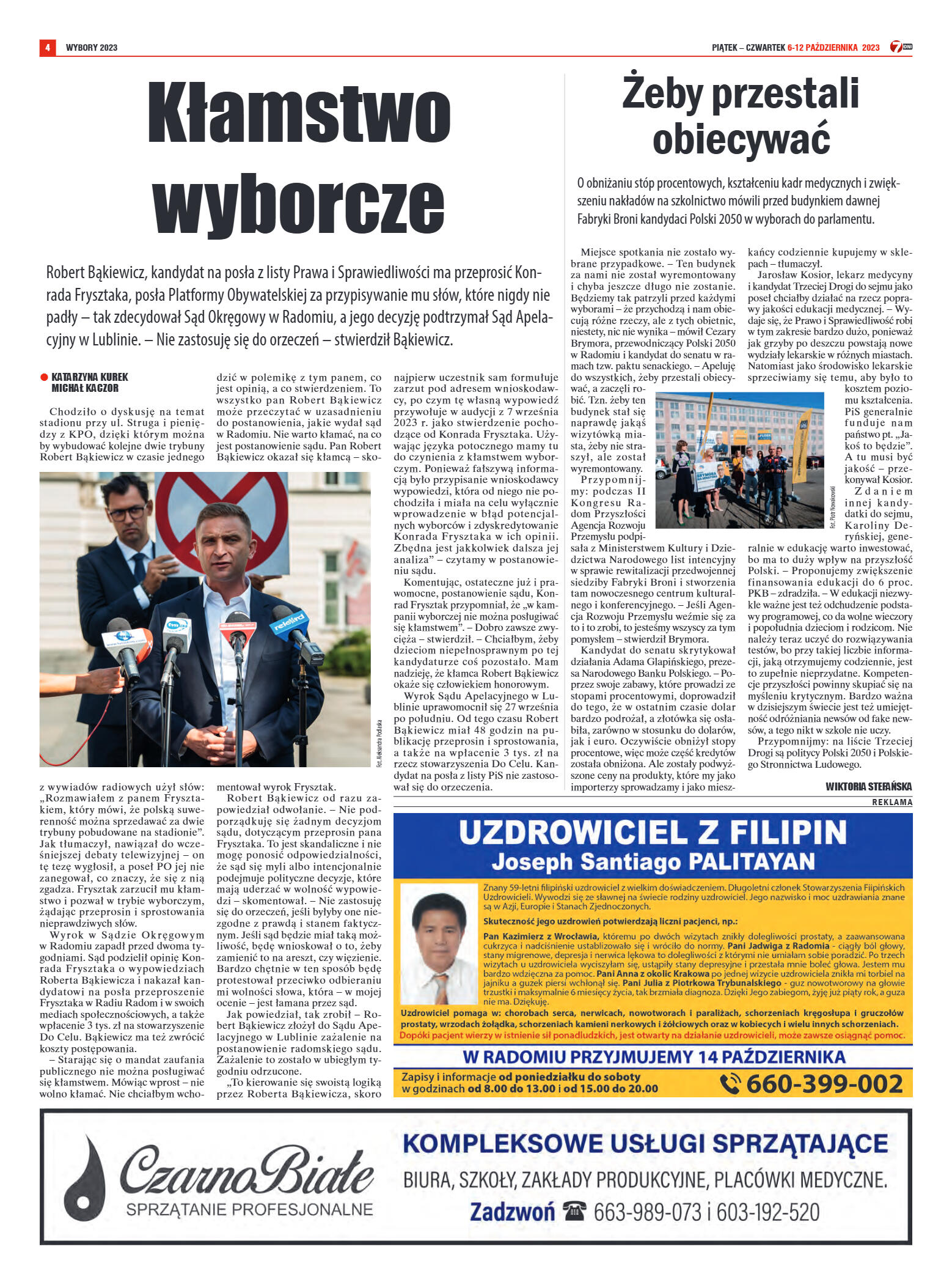 Tygodnik "7 Dni" nr 880 z dn. 6.10.2023 r. - strona 20