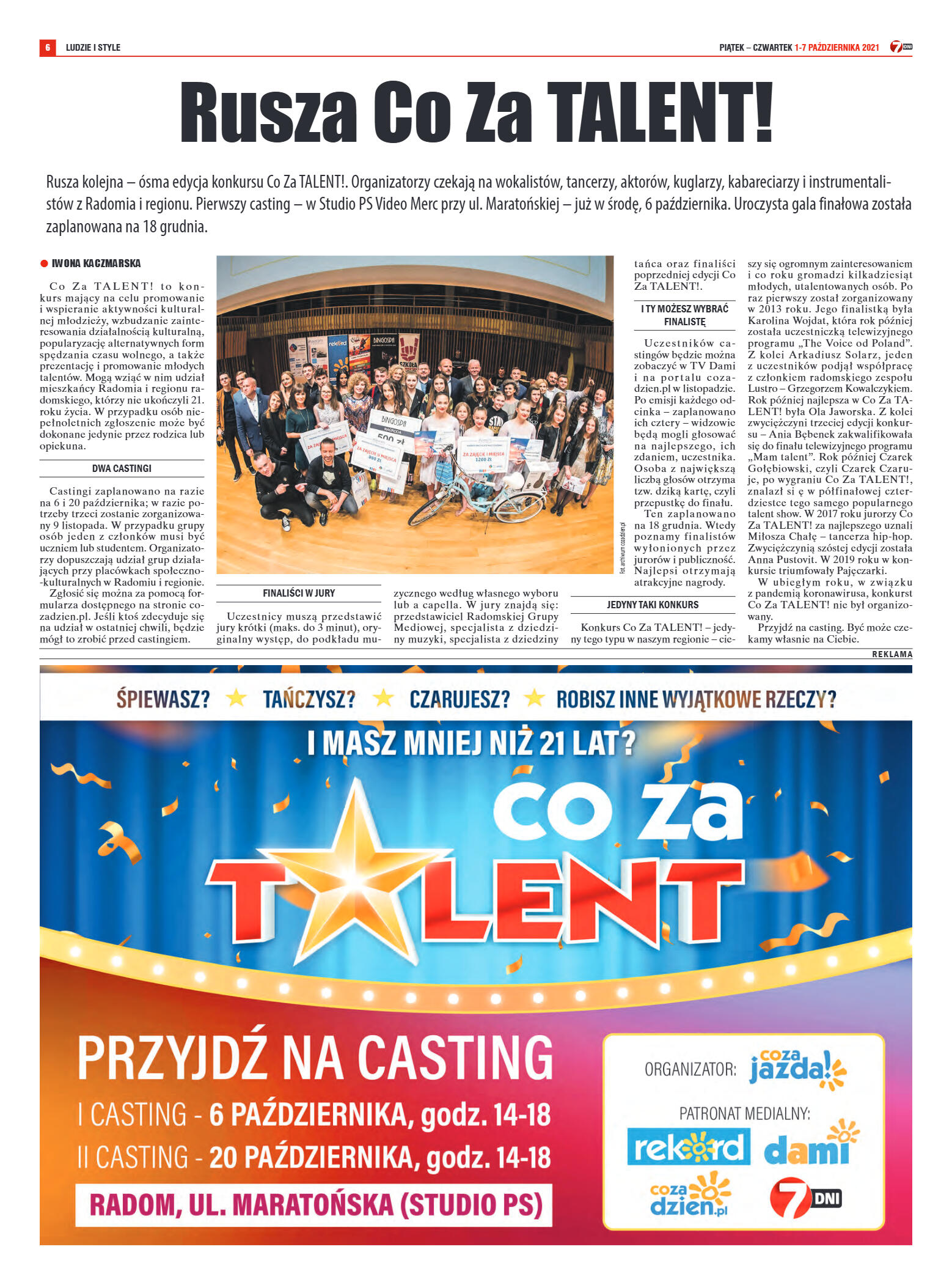 Tygodnik "7 Dni" nr 786 z dn. 02.10.2021 r. - strona 6