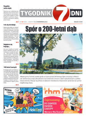 Tygodnik "7 Dni" nr 788 z dn. 15.10.2021 r. - strona 1