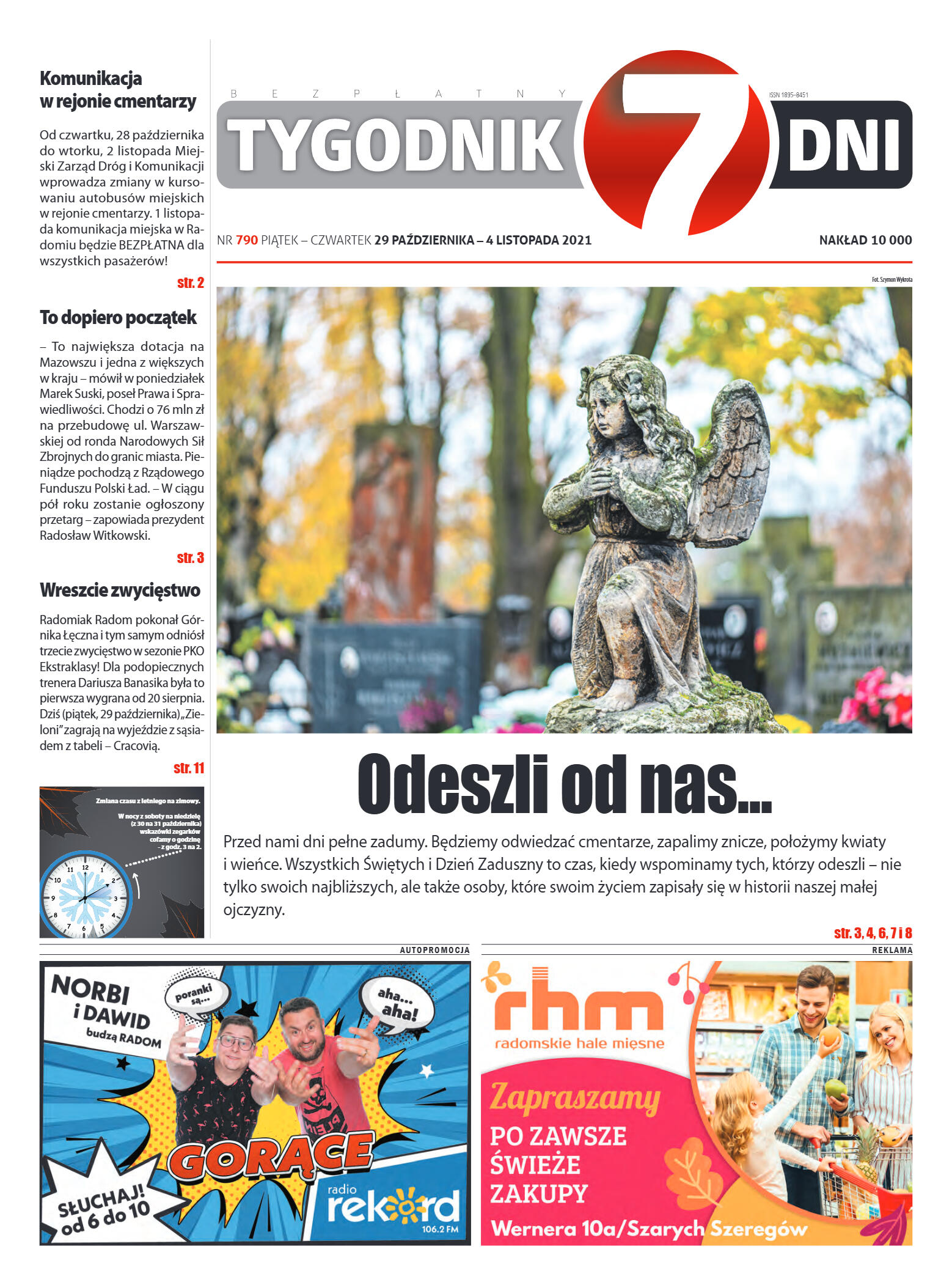 Tygodnik "7 Dni" nr 790 z dn. 29.10.2021 r. - strona 1