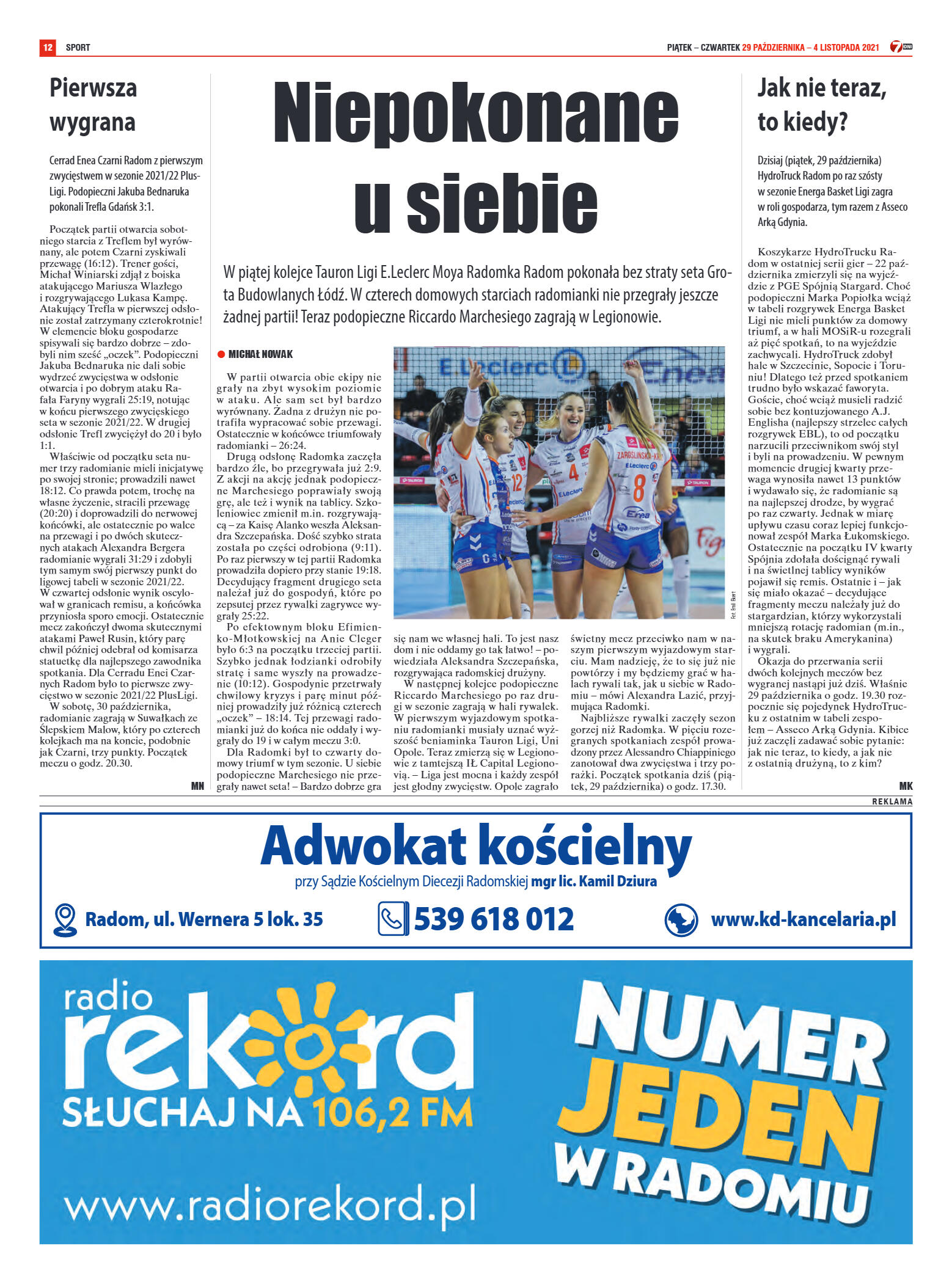 Tygodnik "7 Dni" nr 790 z dn. 29.10.2021 r. - strona 12