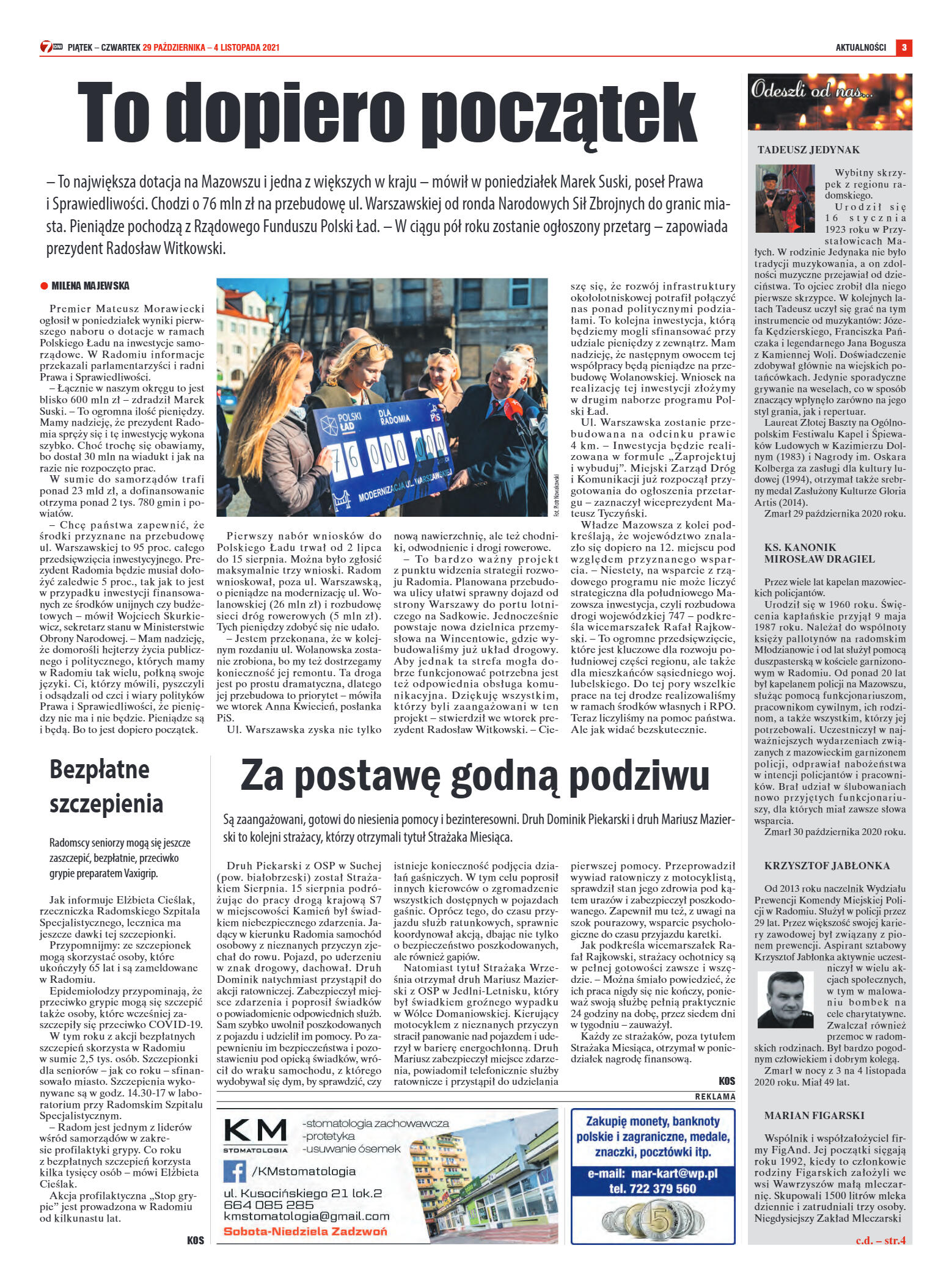 Tygodnik "7 Dni" nr 790 z dn. 29.10.2021 r. - strona 3