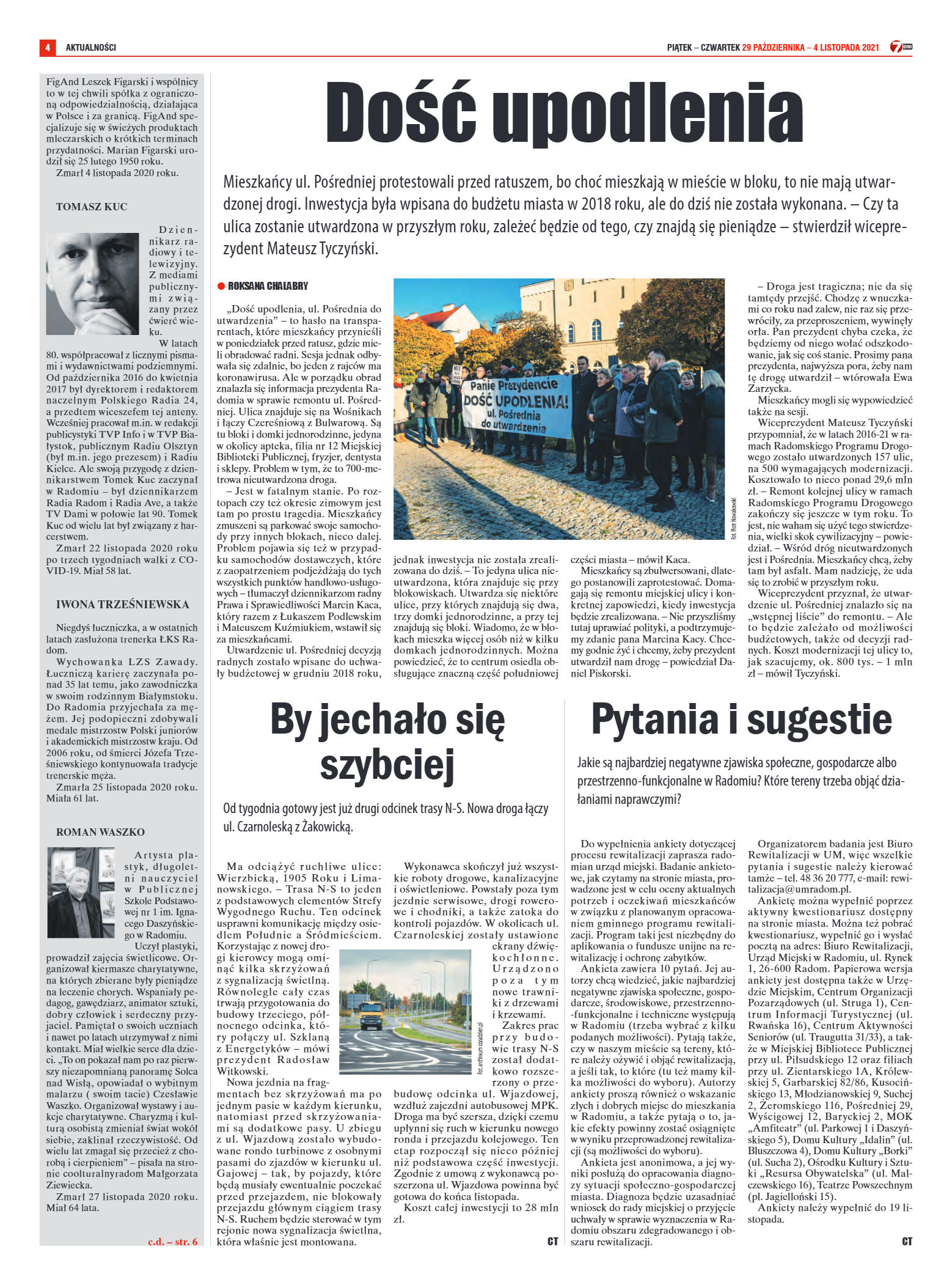 Tygodnik "7 Dni" nr 790 z dn. 29.10.2021 r. - strona 4