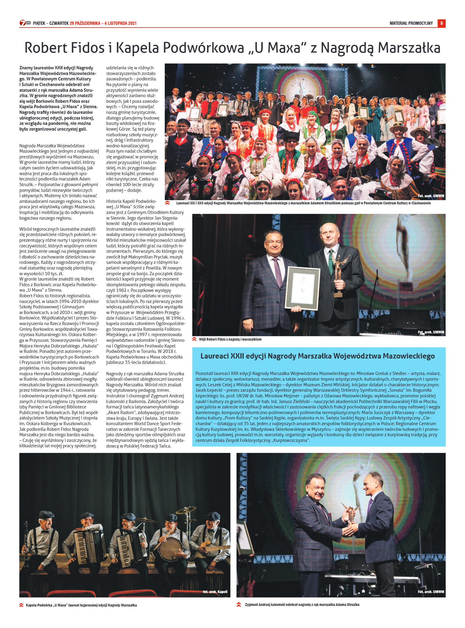 Tygodnik "7 Dni" nr 790 z dn. 29.10.2021 r. - strona 5