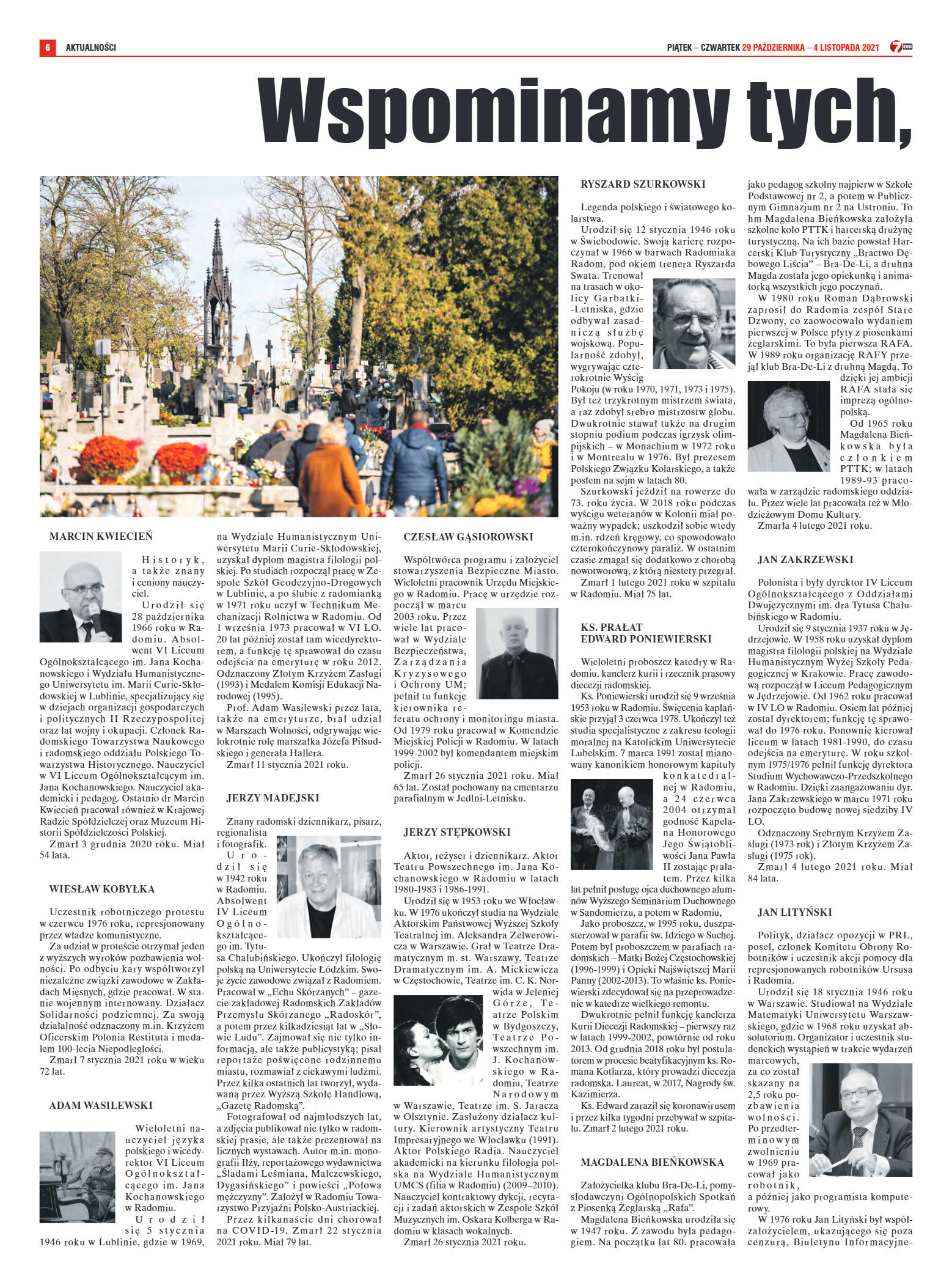 Tygodnik "7 Dni" nr 790 z dn. 29.10.2021 r. - strona 6