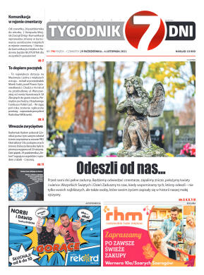 Tygodnik "7 Dni" nr 790 z dn. 29.10.2021 r. - strona 1