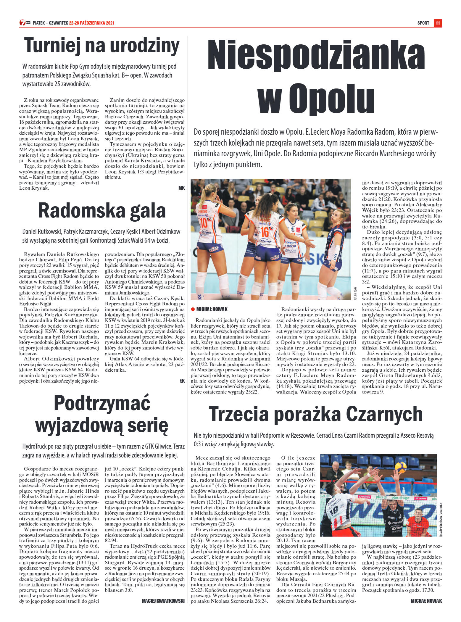 Tygodnik "7 Dni" nr 789 z dn. 22.10.2021 r. - strona 11