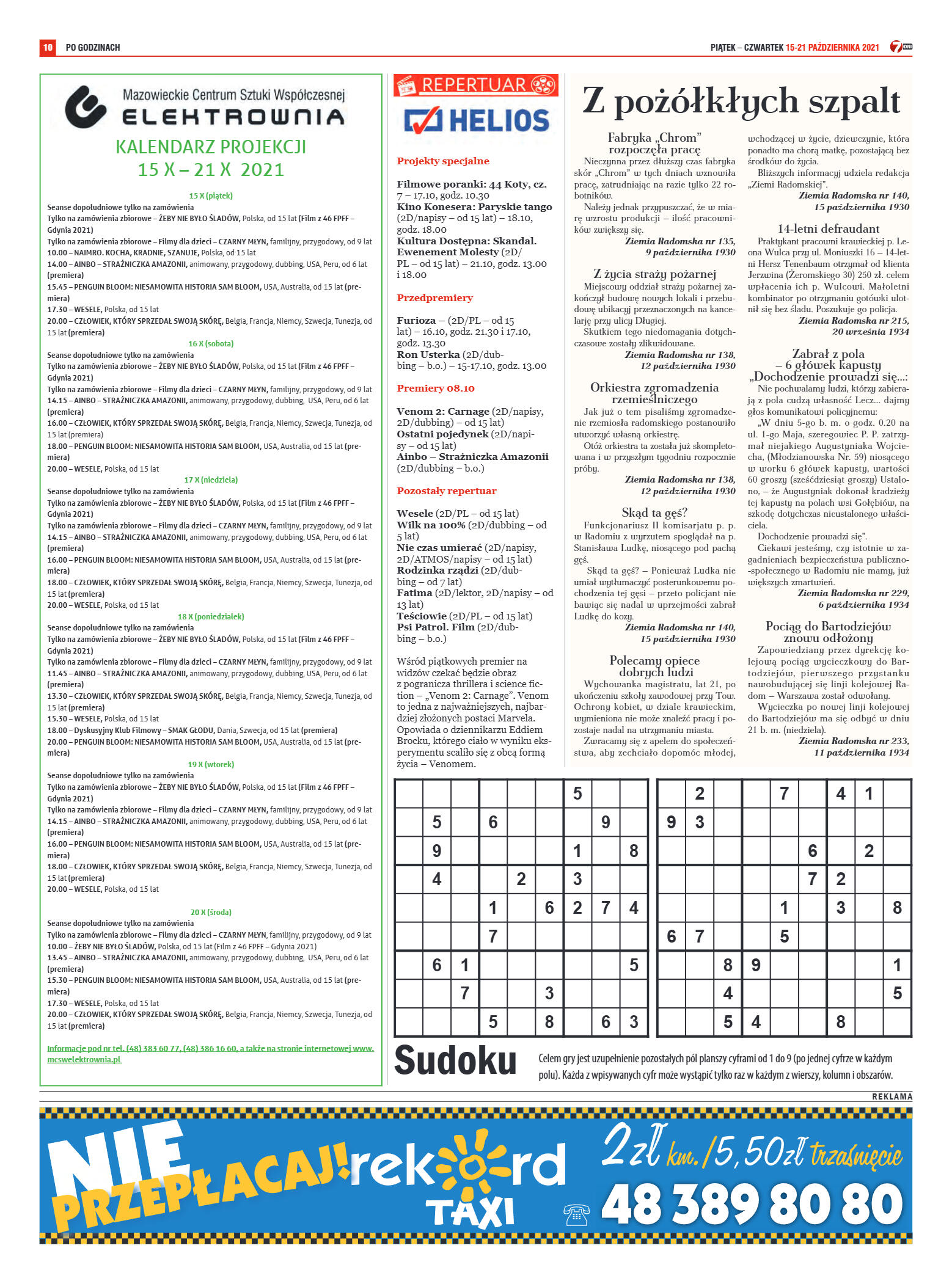 Tygodnik "7 Dni" nr 788 z dn. 15.10.2021 r. - strona 10