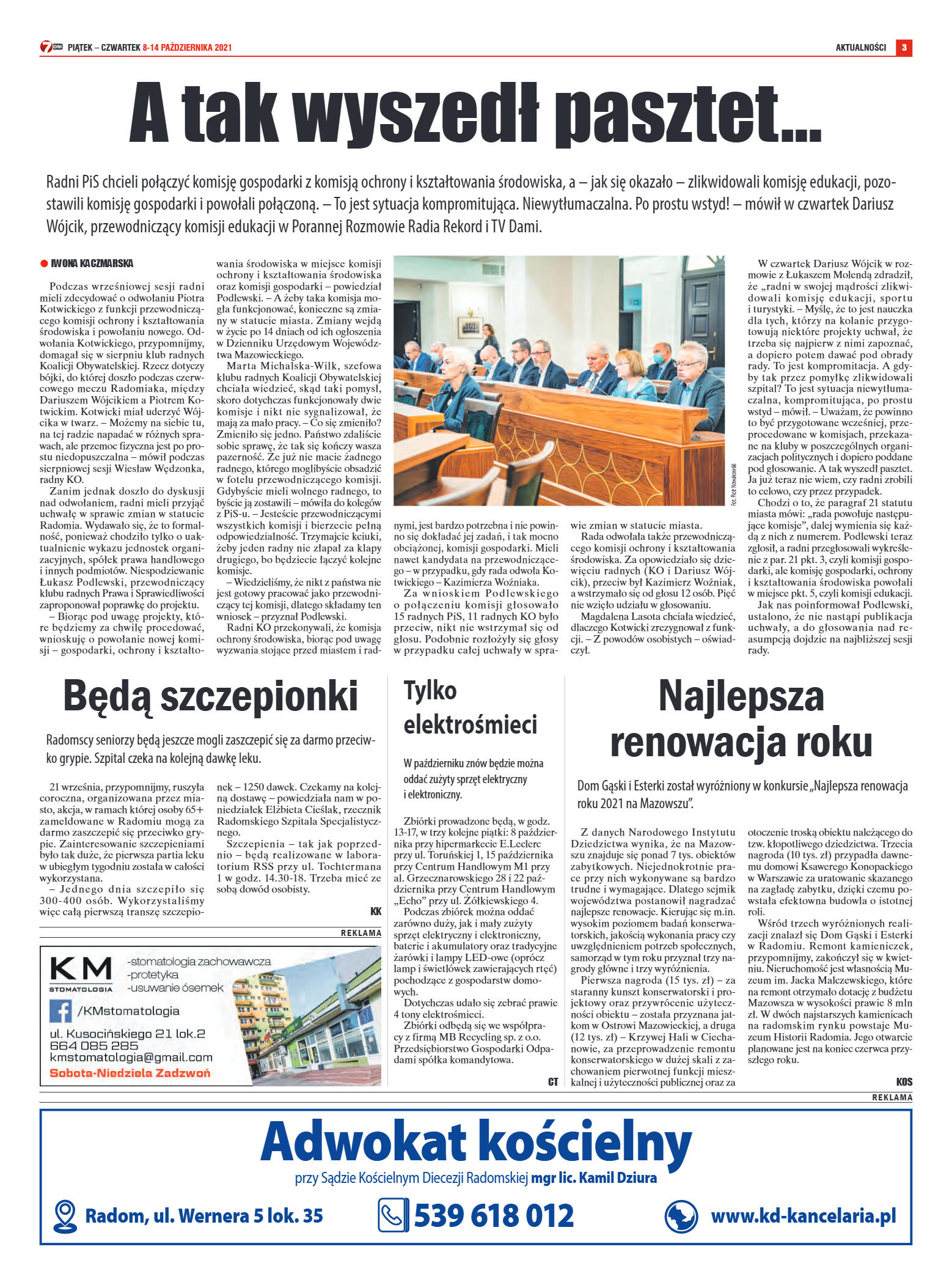 Tygodnik "7 Dni" nr 787 z dn. 8.10.2021 r. - strona 3