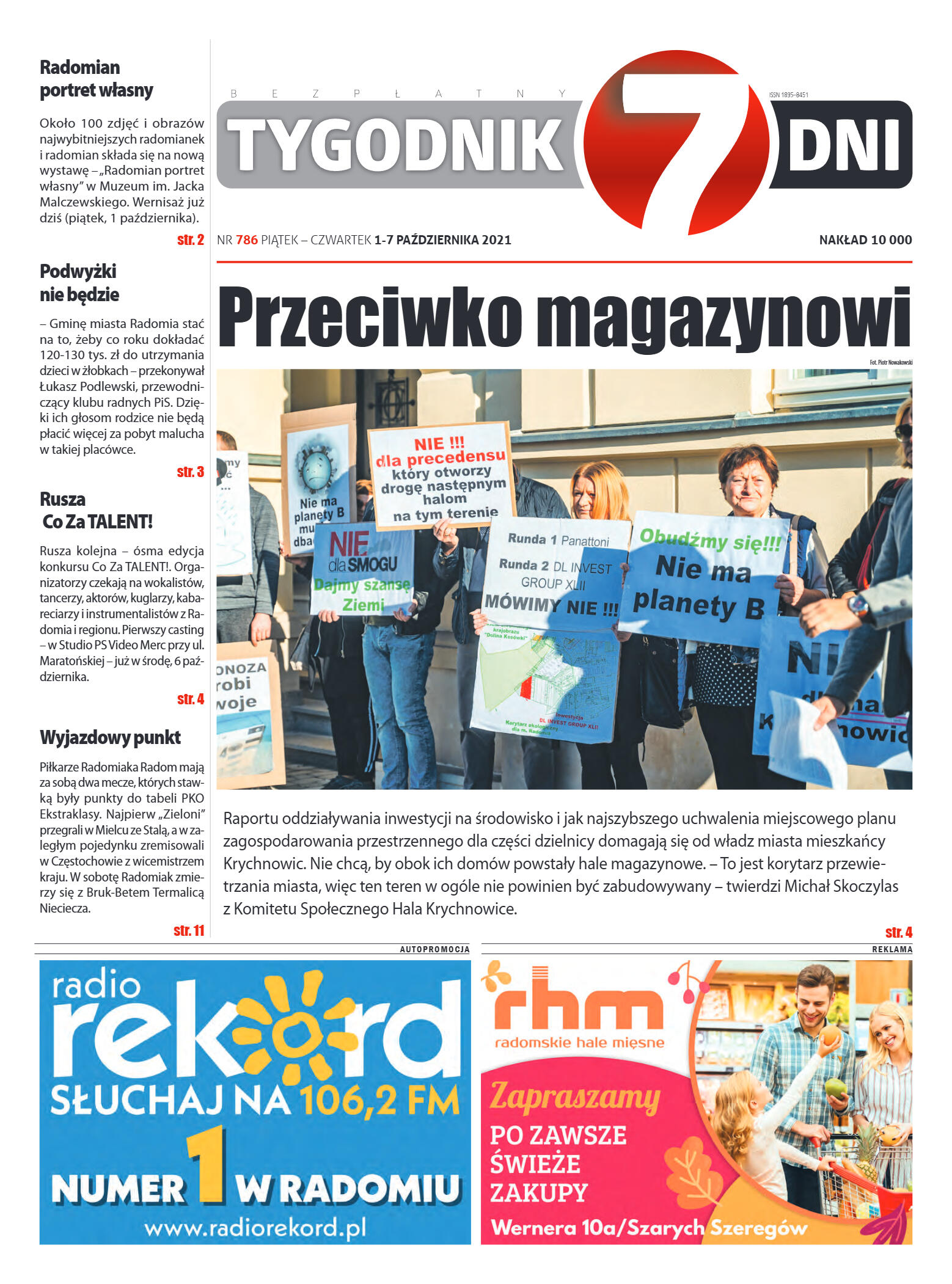 Tygodnik "7 Dni" nr 786 z dn. 01.10.2021 r. - strona 1