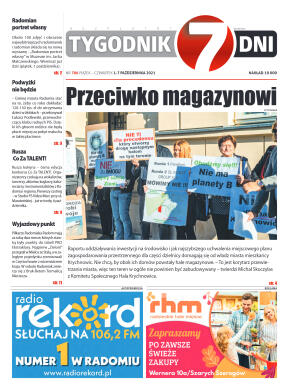 Tygodnik "7 Dni" nr 786 z dn. 01.10.2021 r. - strona 1