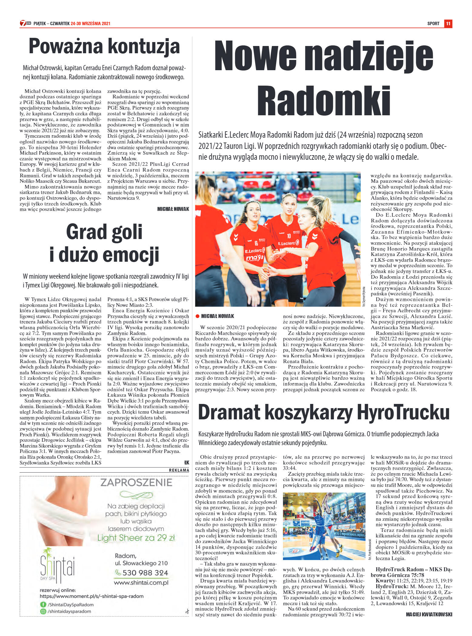 Tygodnik "7 Dni" nr 785 z dn. 24.09.2021 r. - strona 11