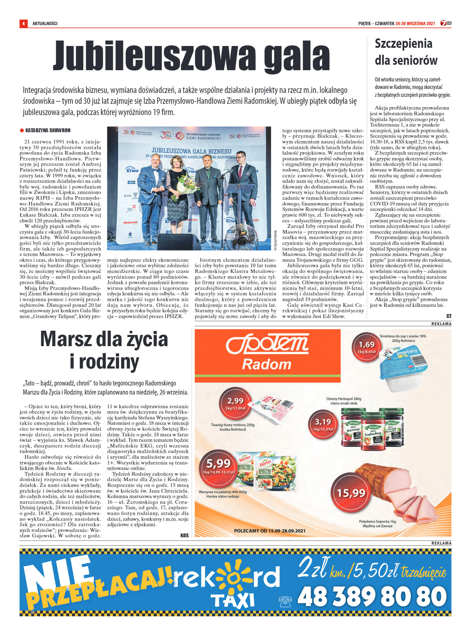Tygodnik "7 Dni" nr 785 z dn. 24.09.2021 r. - strona 4