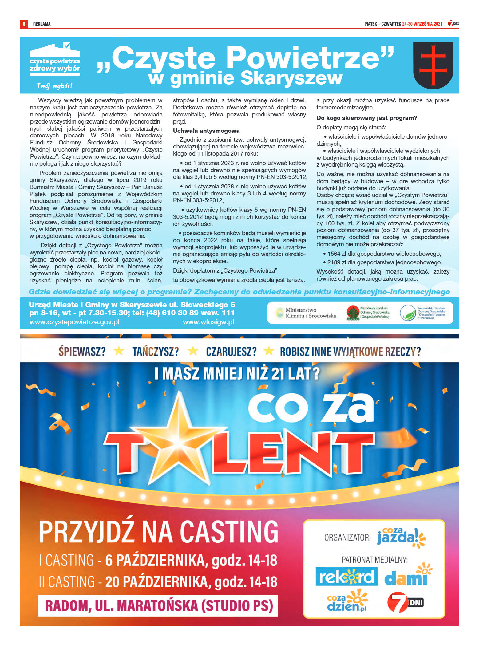 Tygodnik "7 Dni" nr 785 z dn. 24.09.2021 r. - strona 6