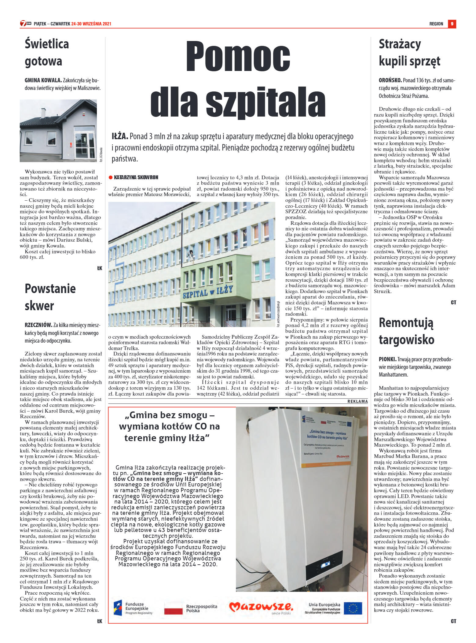 Tygodnik "7 Dni" nr 785 z dn. 24.09.2021 r. - strona 9