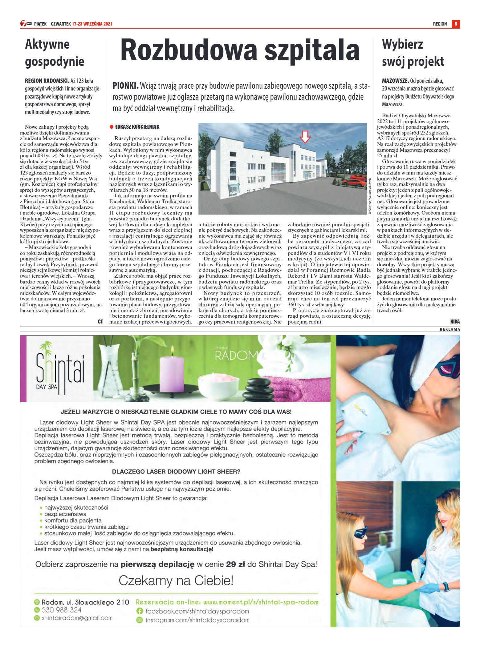 Tygodnik "7 Dni" nr 784 z dn. 17.09.2021 r. - strona 5