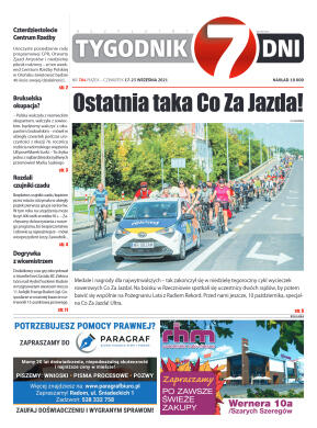 Tygodnik "7 Dni" nr 784 z dn. 17.09.2021 r. - strona 1
