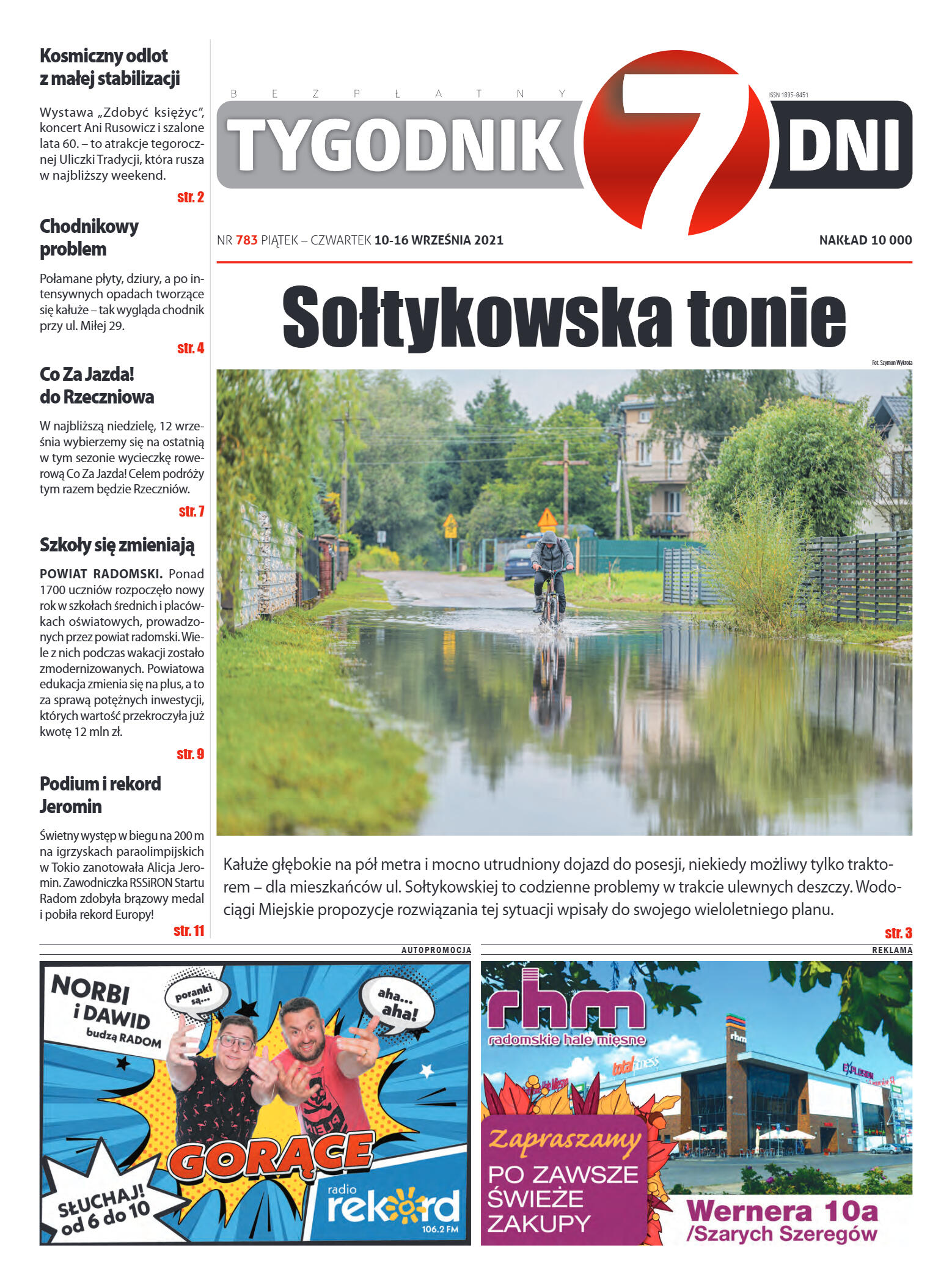 Tygodnik "7 Dni" nr 783 z dn. 10.09.2021 r. - strona 1