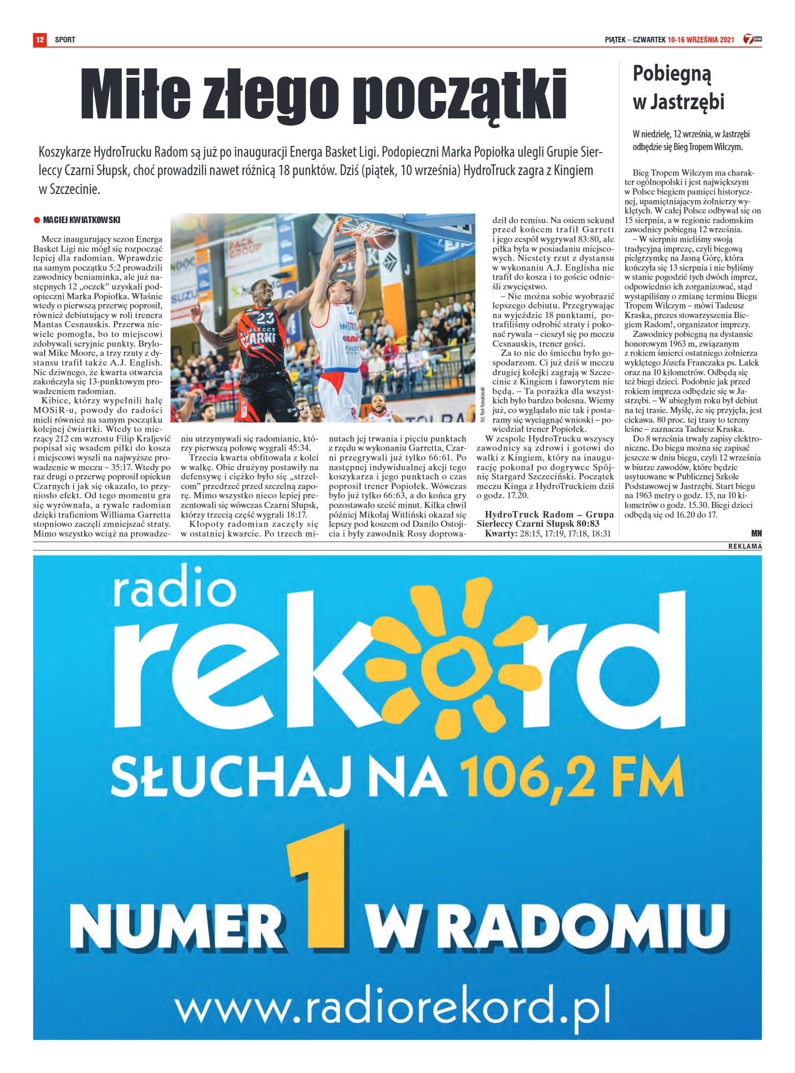 Tygodnik "7 Dni" nr 783 z dn. 10.09.2021 r. - strona 12