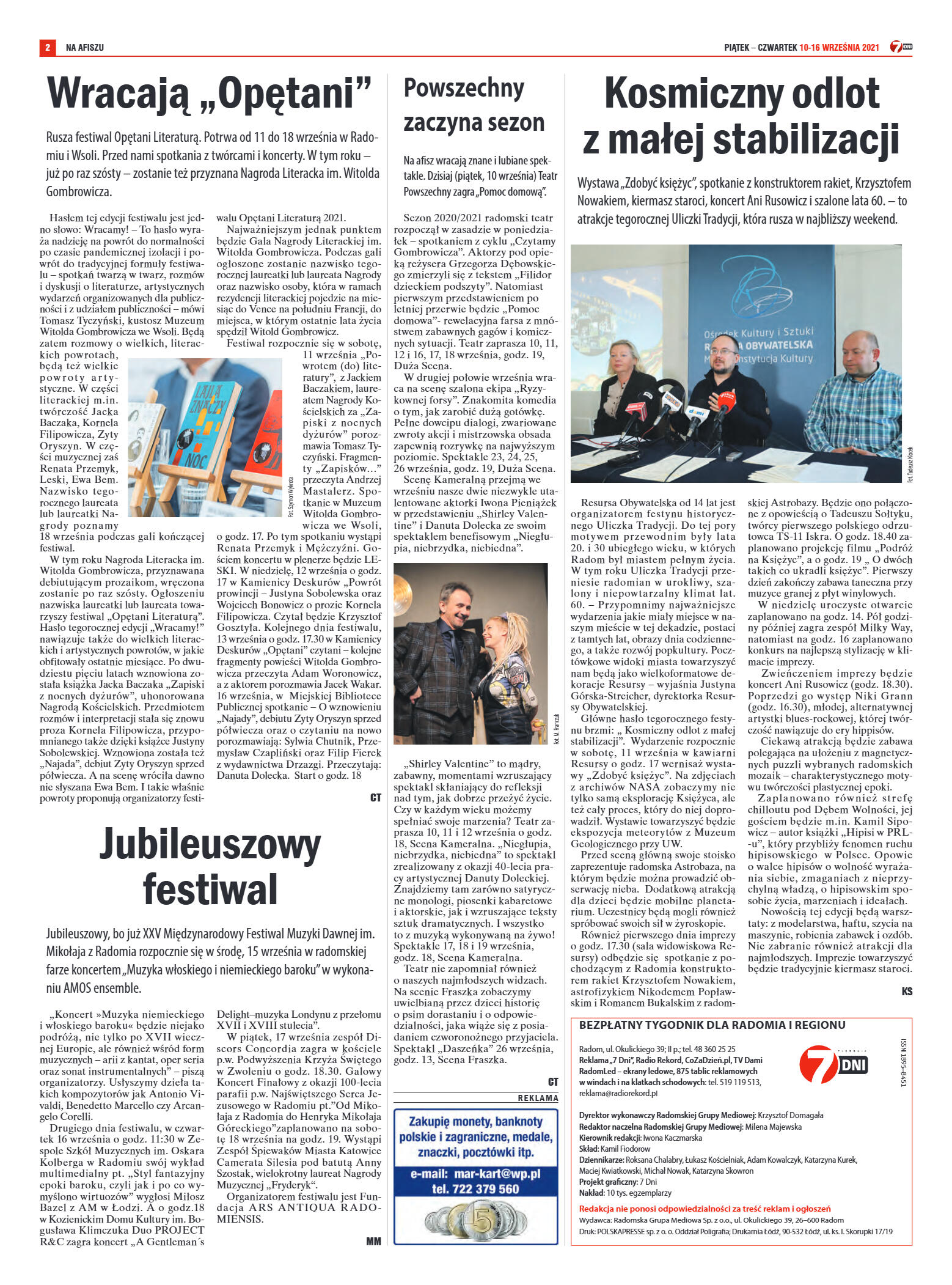 Tygodnik "7 Dni" nr 783 z dn. 10.09.2021 r. - strona 2