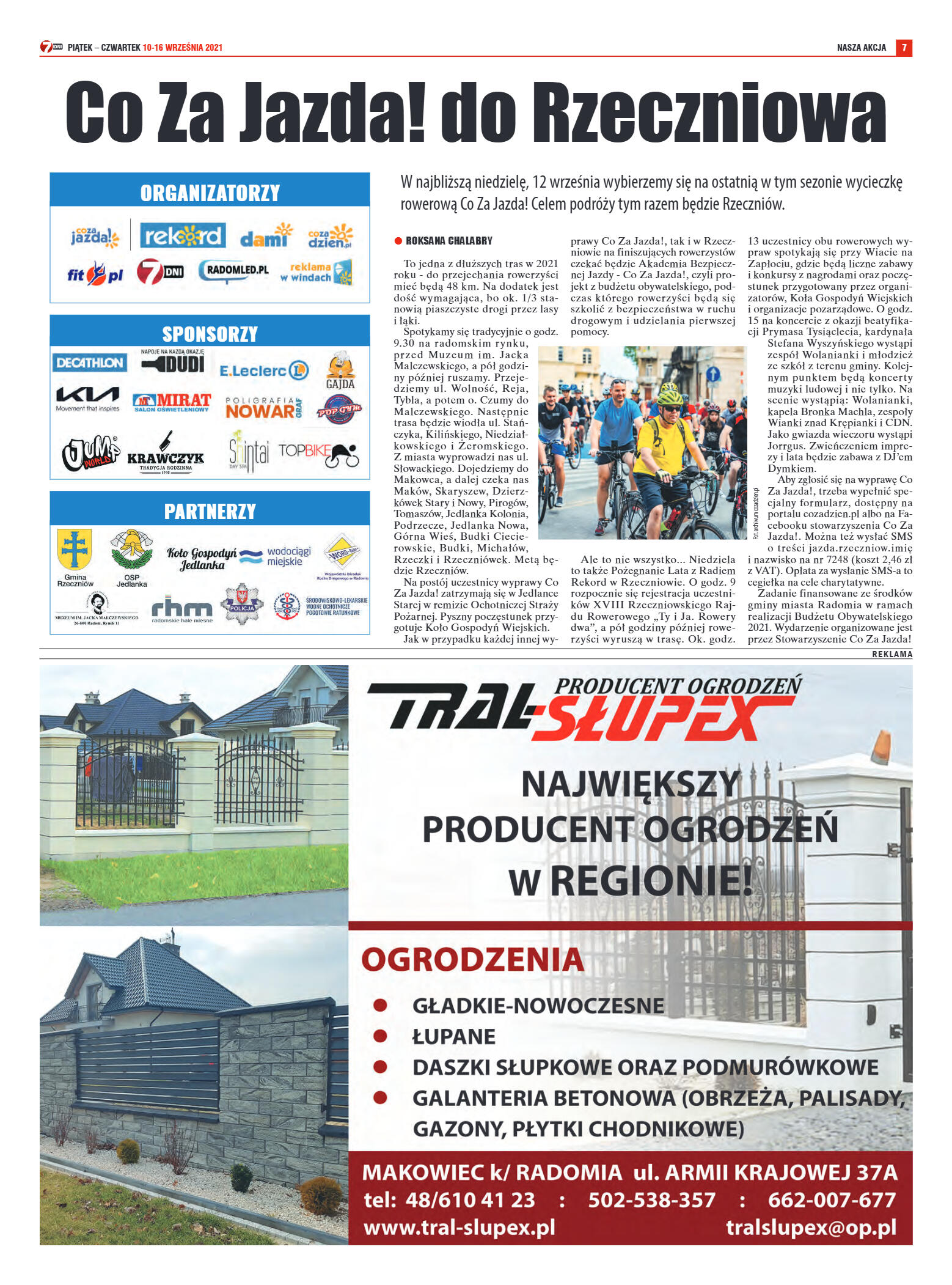 Tygodnik "7 Dni" nr 783 z dn. 10.09.2021 r. - strona 7