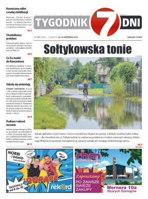 Tygodnik "7 Dni" nr 783 z dn. 10.09.2021 r. - strona 1