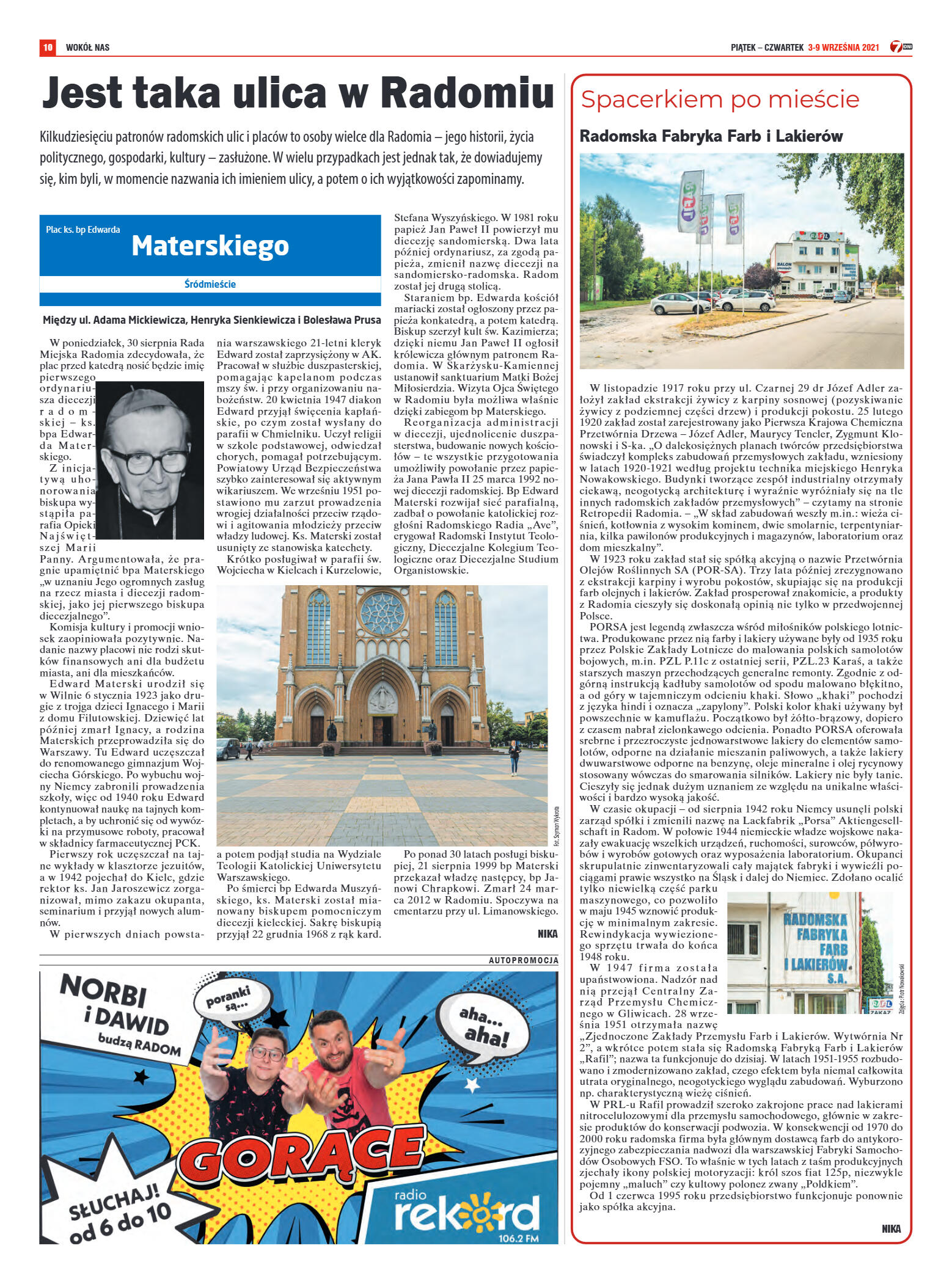 Tygodnik "7 Dni" nr 782 z dn. 03.09.2021 r. - strona 10