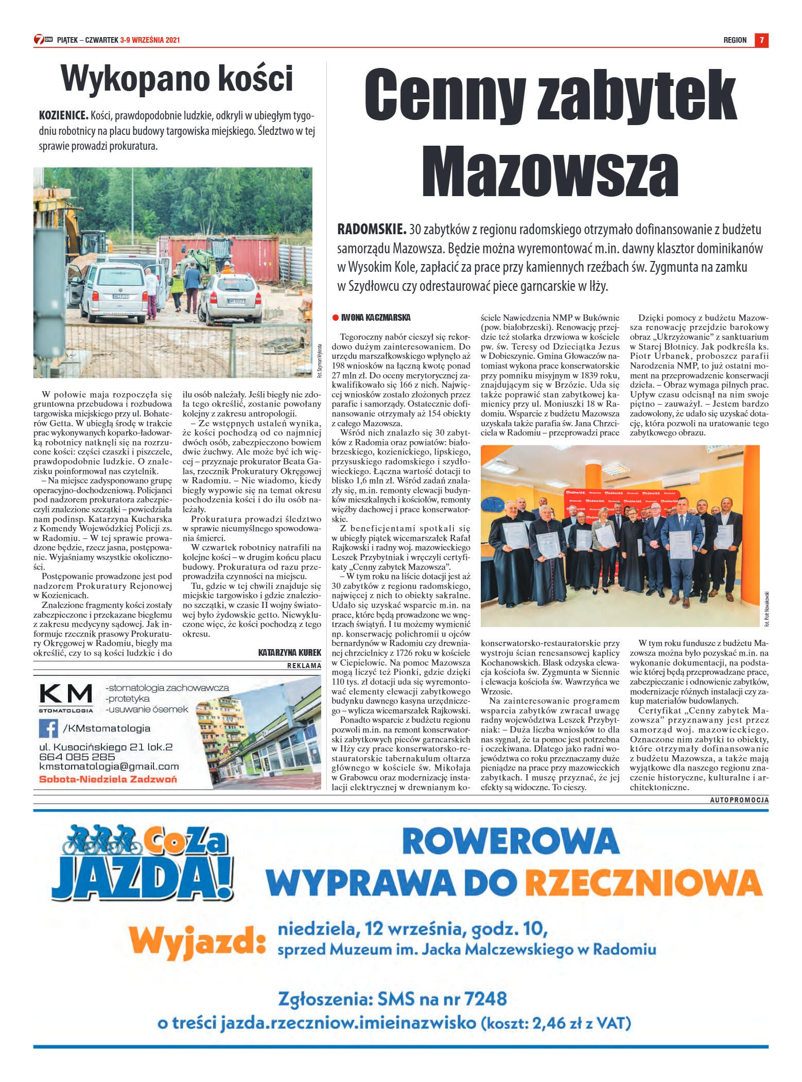 Tygodnik "7 Dni" nr 782 z dn. 03.09.2021 r. - strona 7