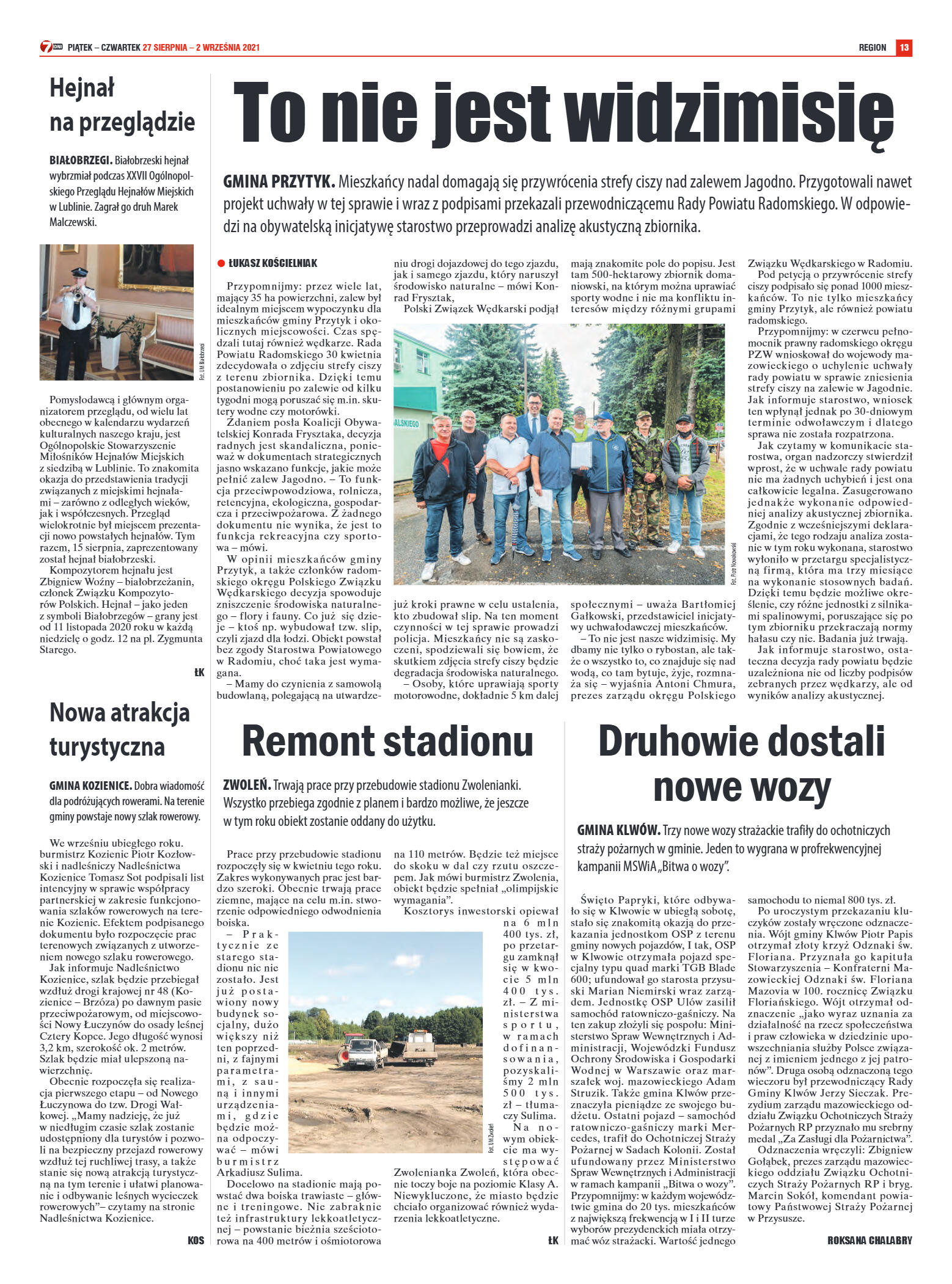 Tygodnik "7 Dni" nr 781 z dn. 27.08.2021 r. - strona 13