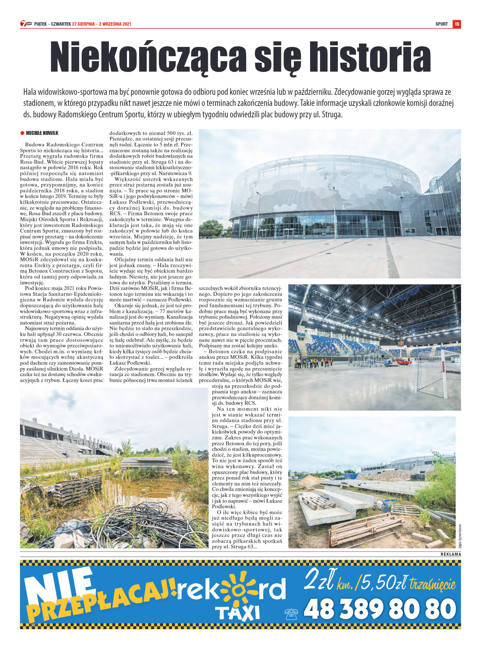 Tygodnik "7 Dni" nr 781 z dn. 27.08.2021 r. - strona 15