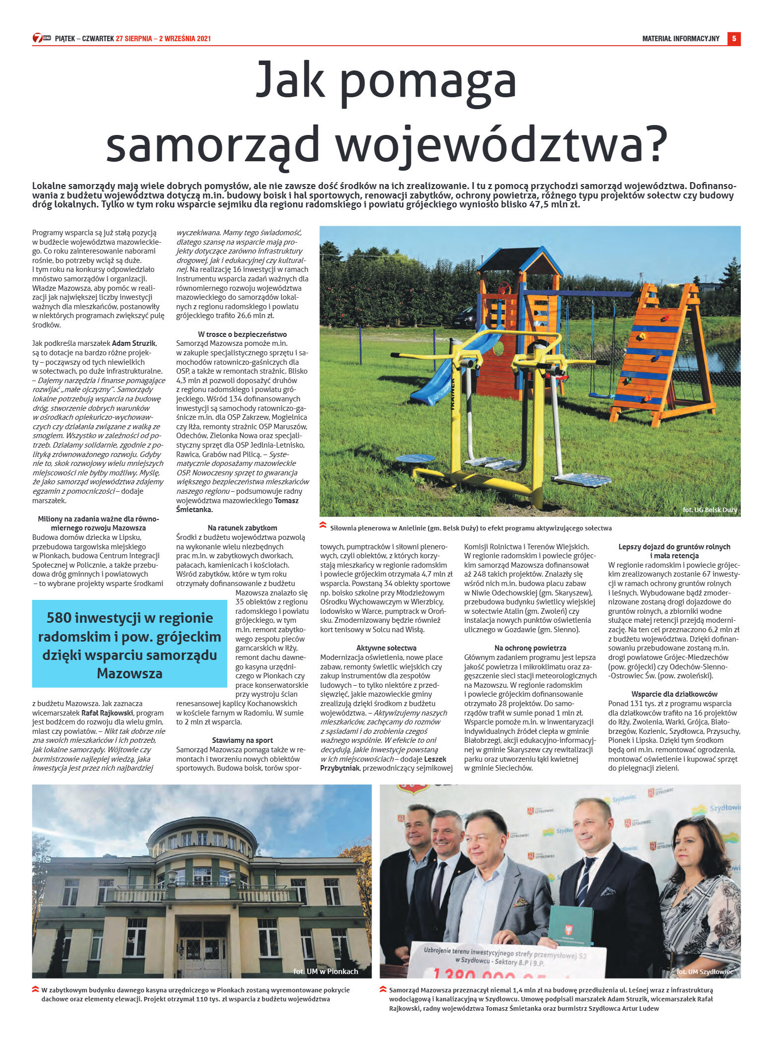 Tygodnik "7 Dni" nr 781 z dn. 27.08.2021 r. - strona 5