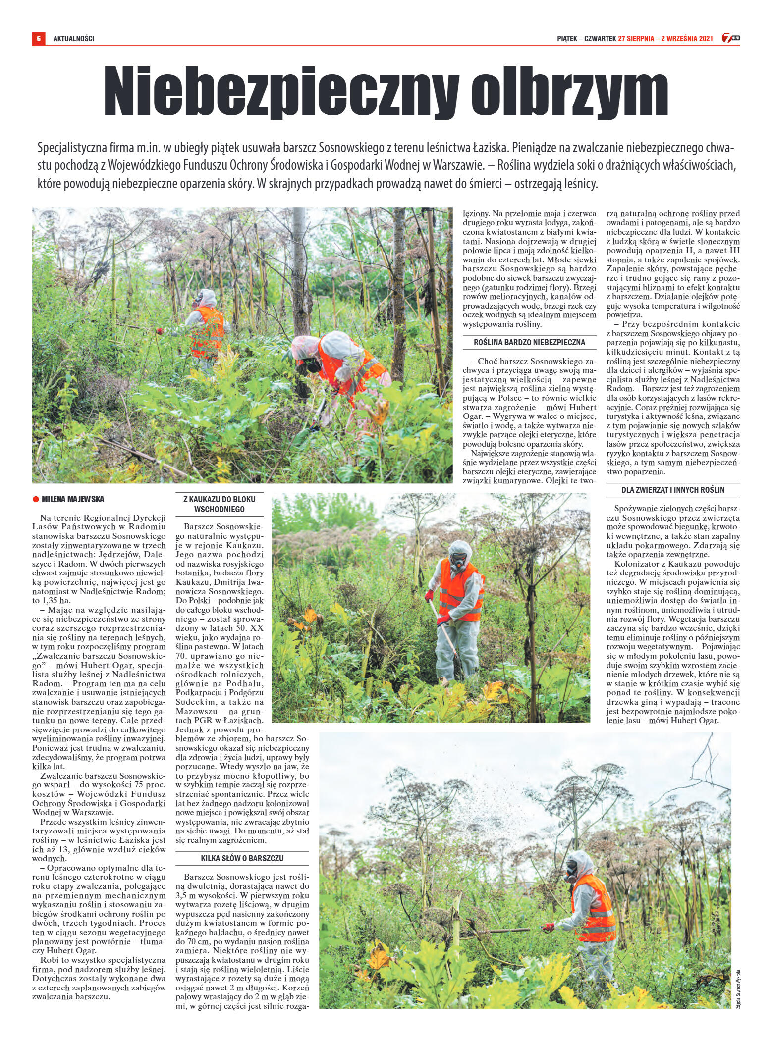 Tygodnik "7 Dni" nr 781 z dn. 27.08.2021 r. - strona 6