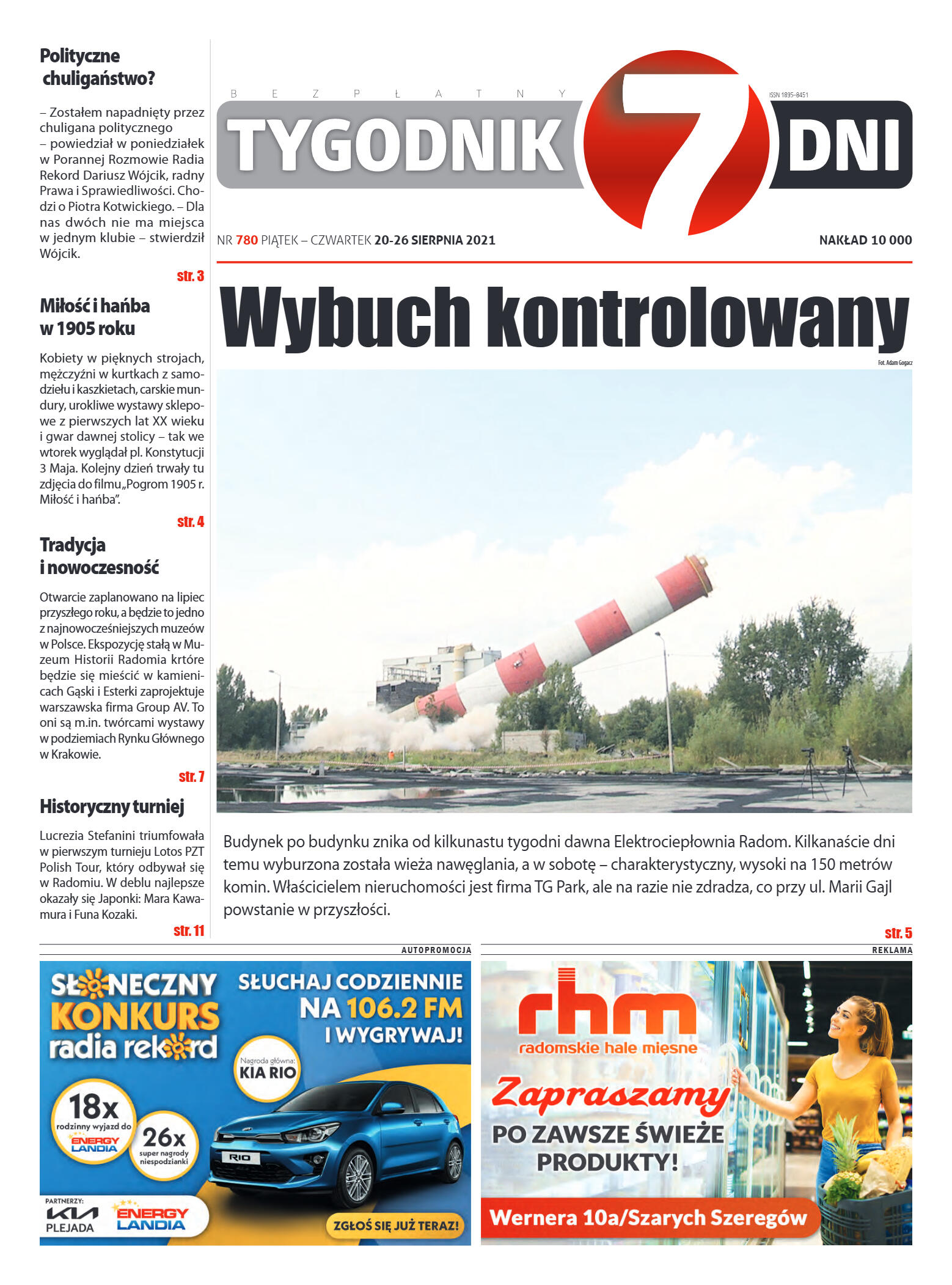 Tygodnik "7 Dni" nr 780 z dn. 20.08.2021 r. - strona 1