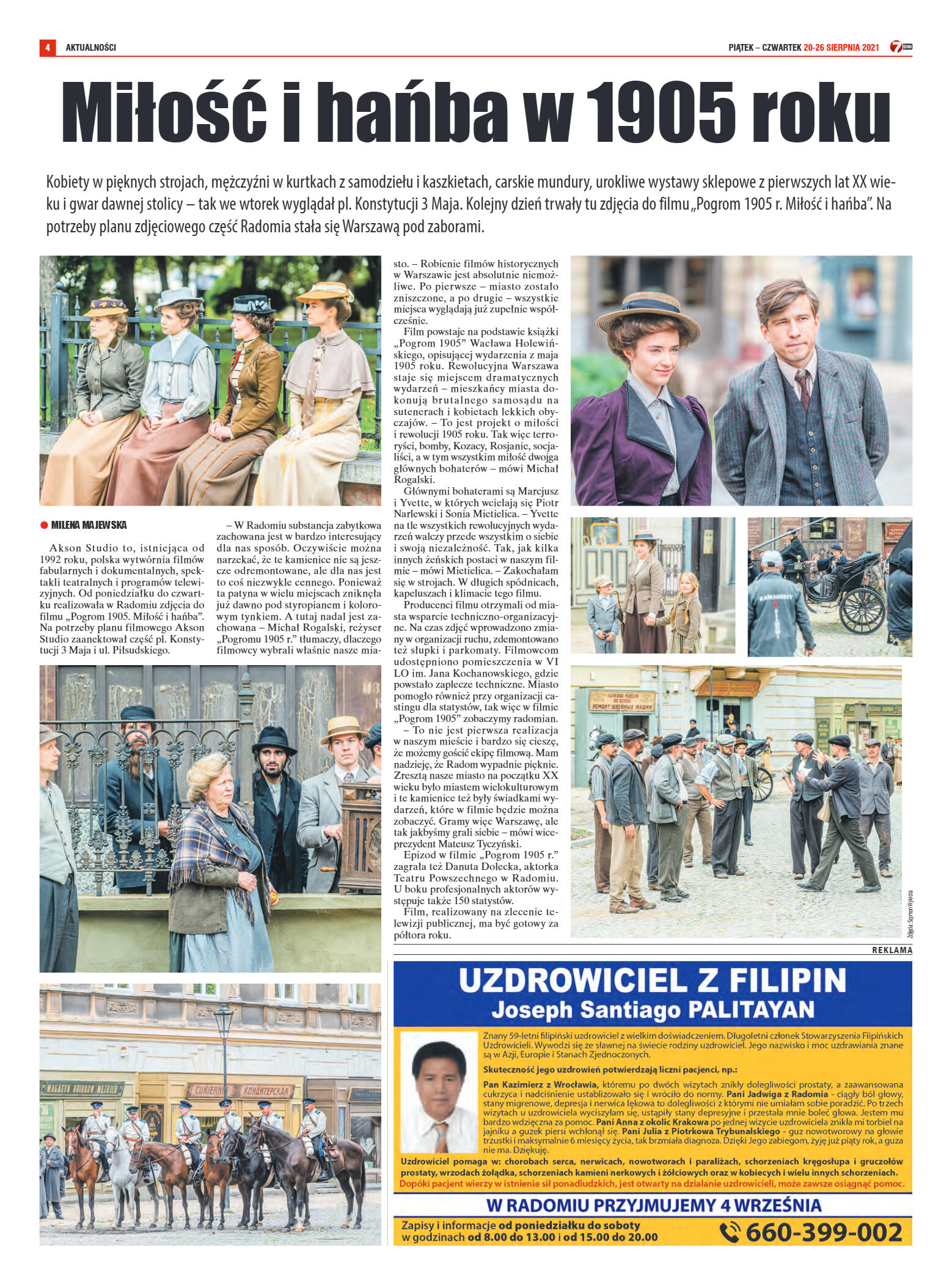 Tygodnik "7 Dni" nr 780 z dn. 20.08.2021 r. - strona 4