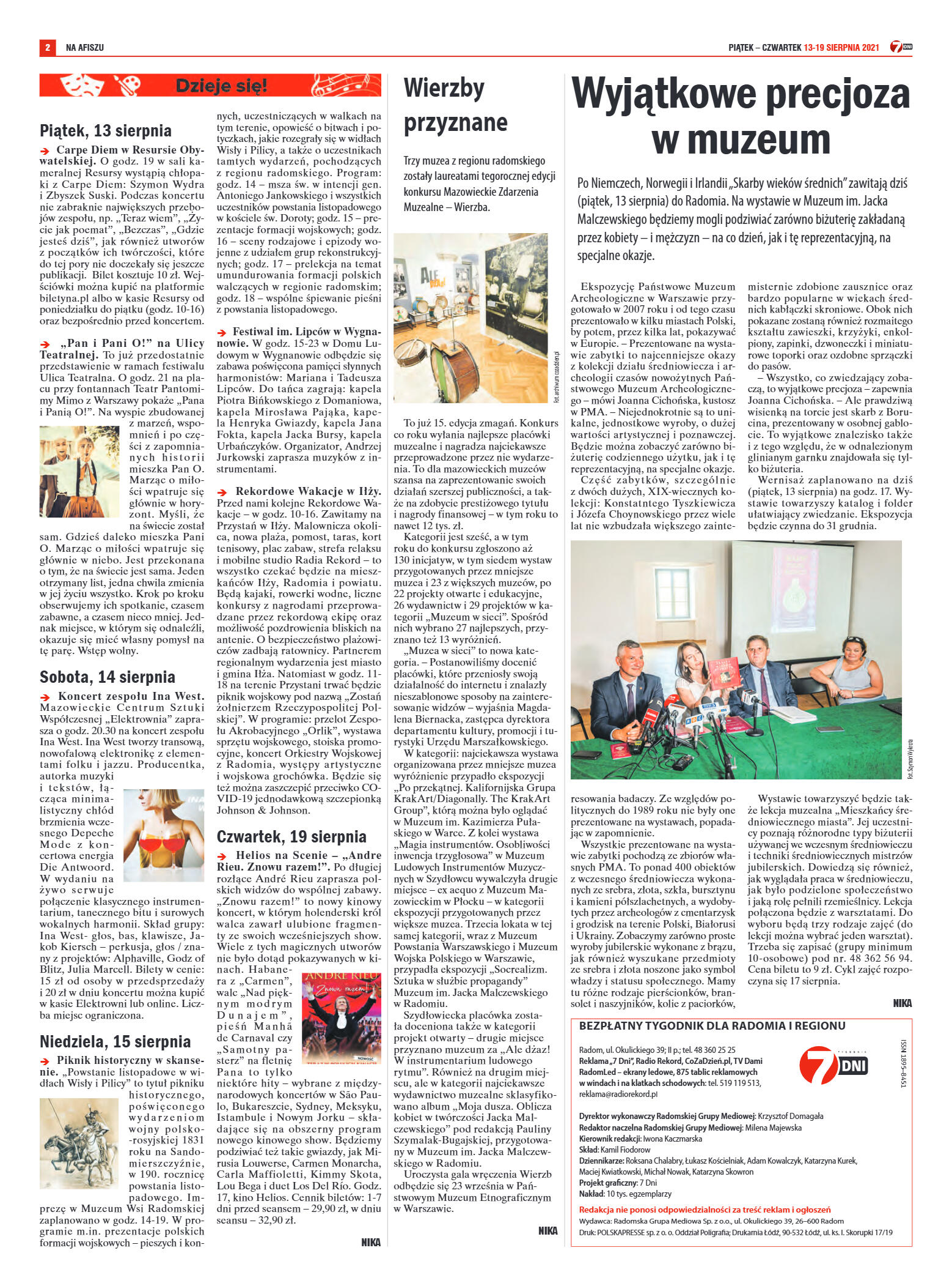 Tygodnik "7 Dni" nr 779 z dn. 13.08.2021 r. - strona 2