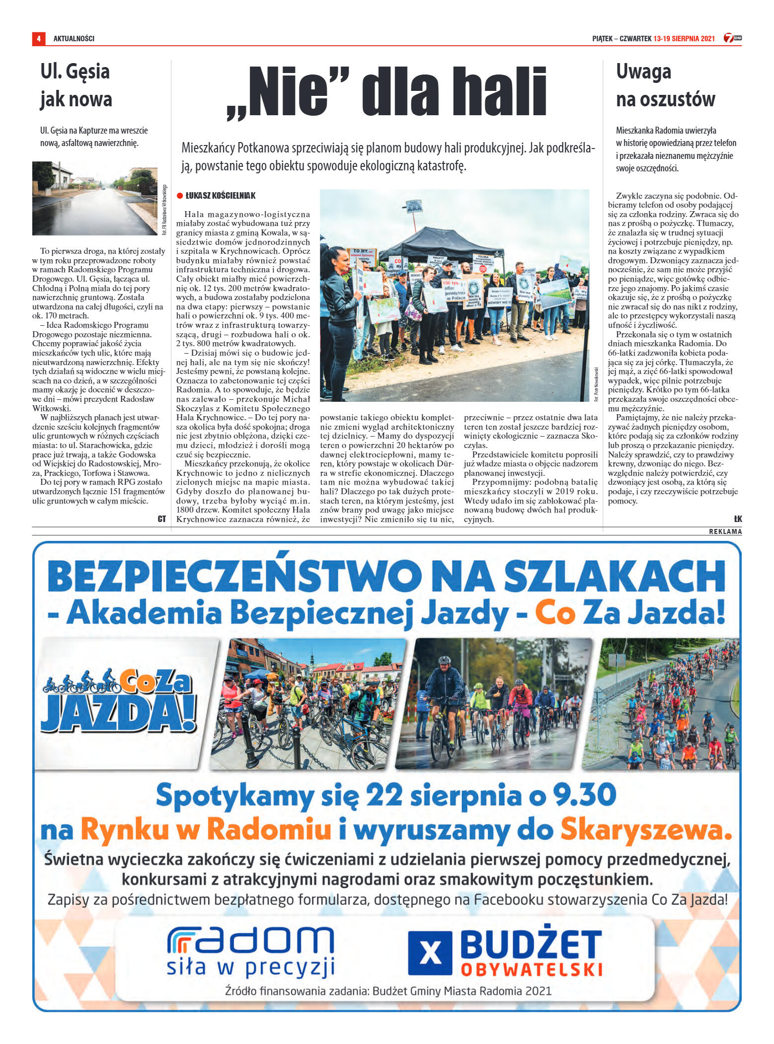 Tygodnik "7 Dni" nr 779 z dn. 13.08.2021 r. - strona 4