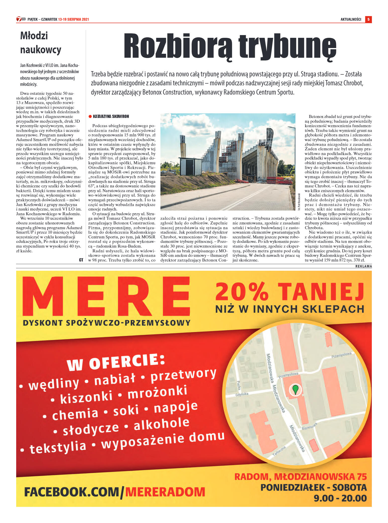 Tygodnik "7 Dni" nr 779 z dn. 13.08.2021 r. - strona 5