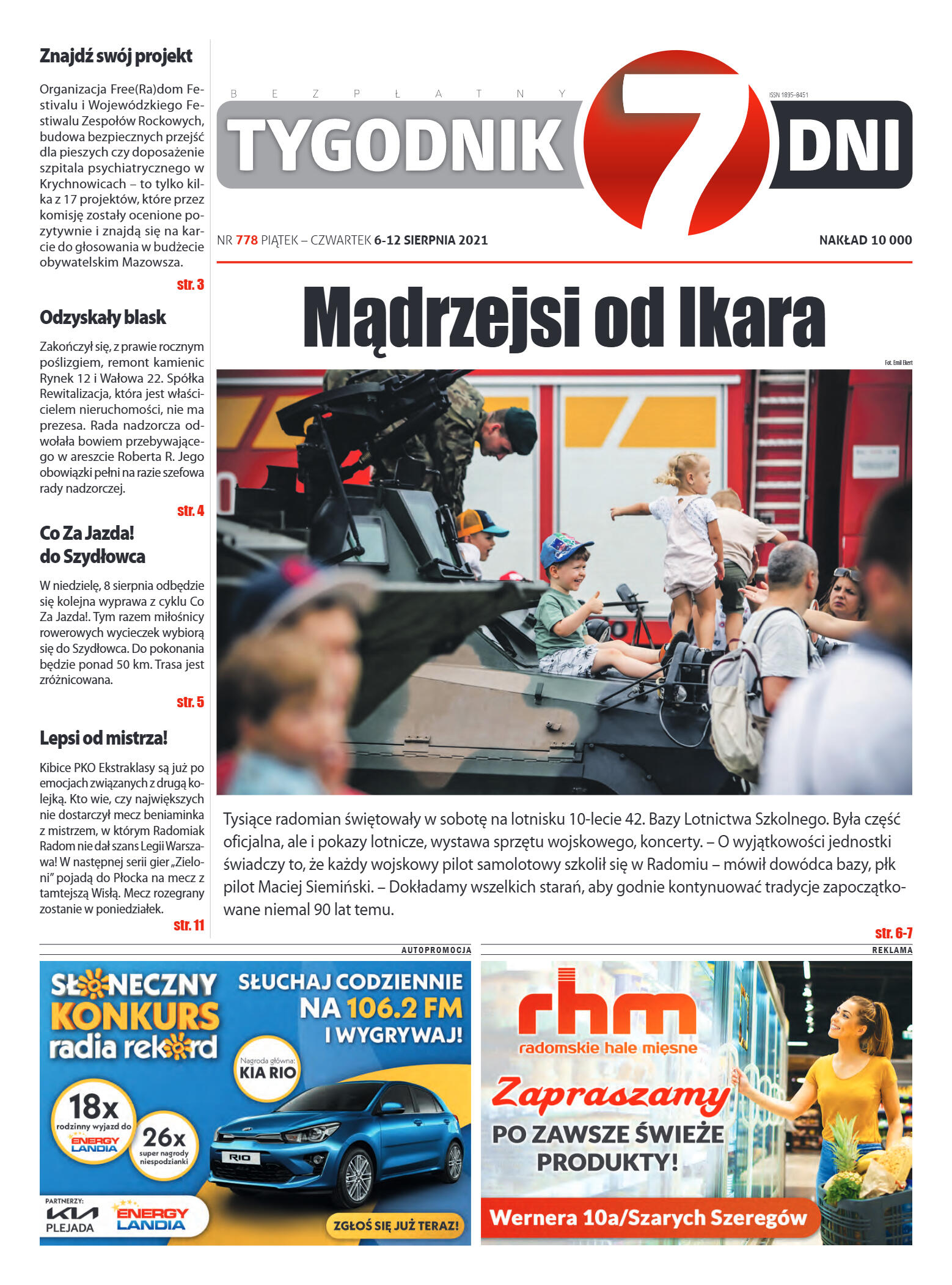 Tygodnik "7 Dni" nr 778 z dn. 6.08.2021 r. - strona 1