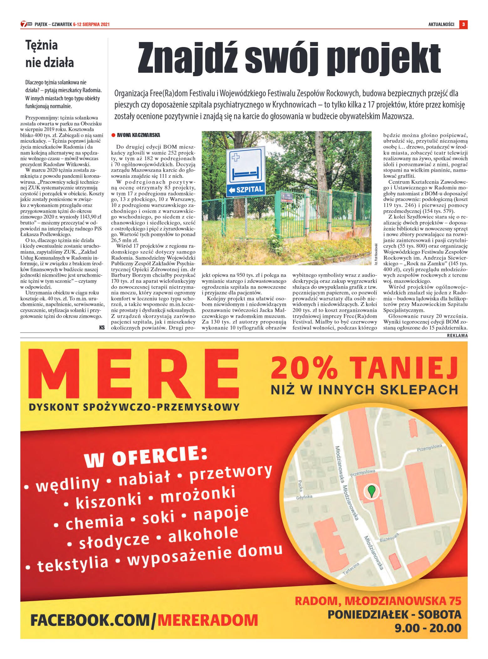 Tygodnik "7 Dni" nr 778 z dn. 6.08.2021 r. - strona 3